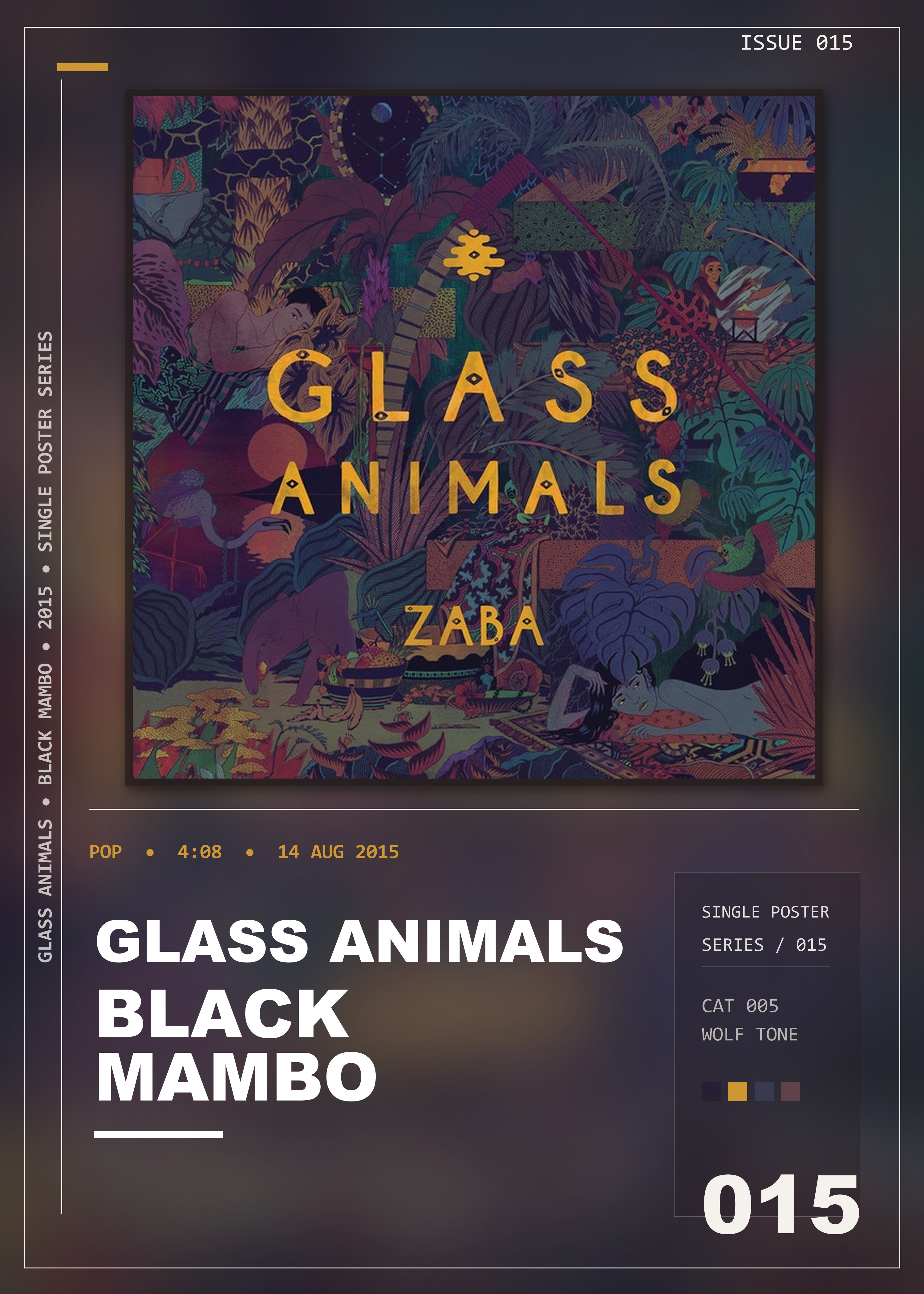 Music poster: Glass Animals - Black Mambo
