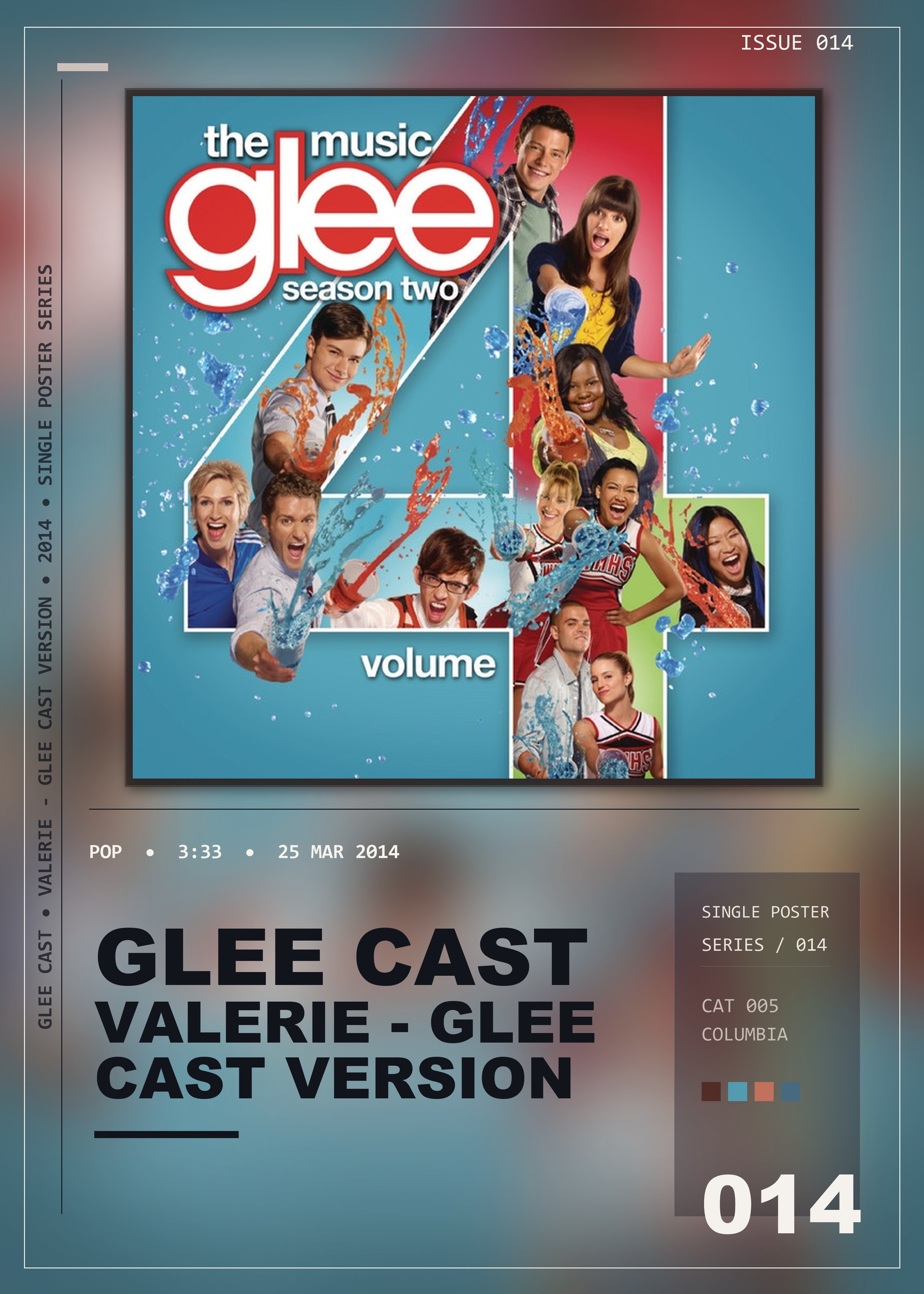 Music poster: Glee Cast - Valerie - Glee Cast Version