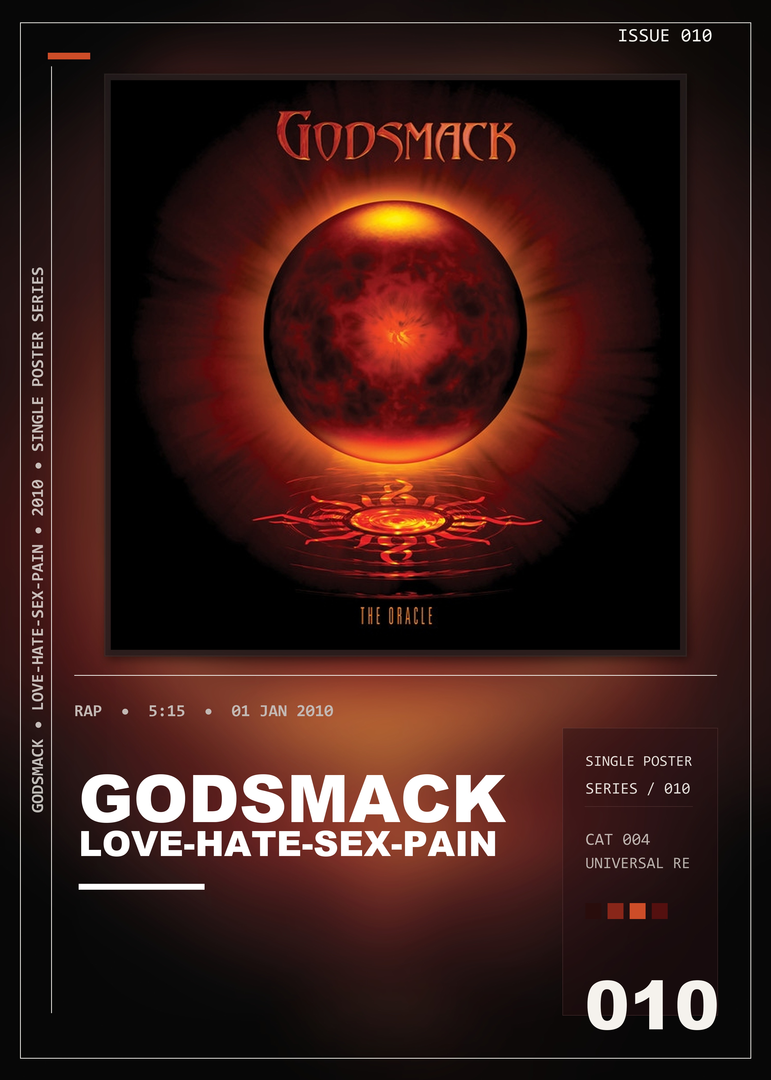 Music poster: Godsmack - Love-Hate-Sex-Pain