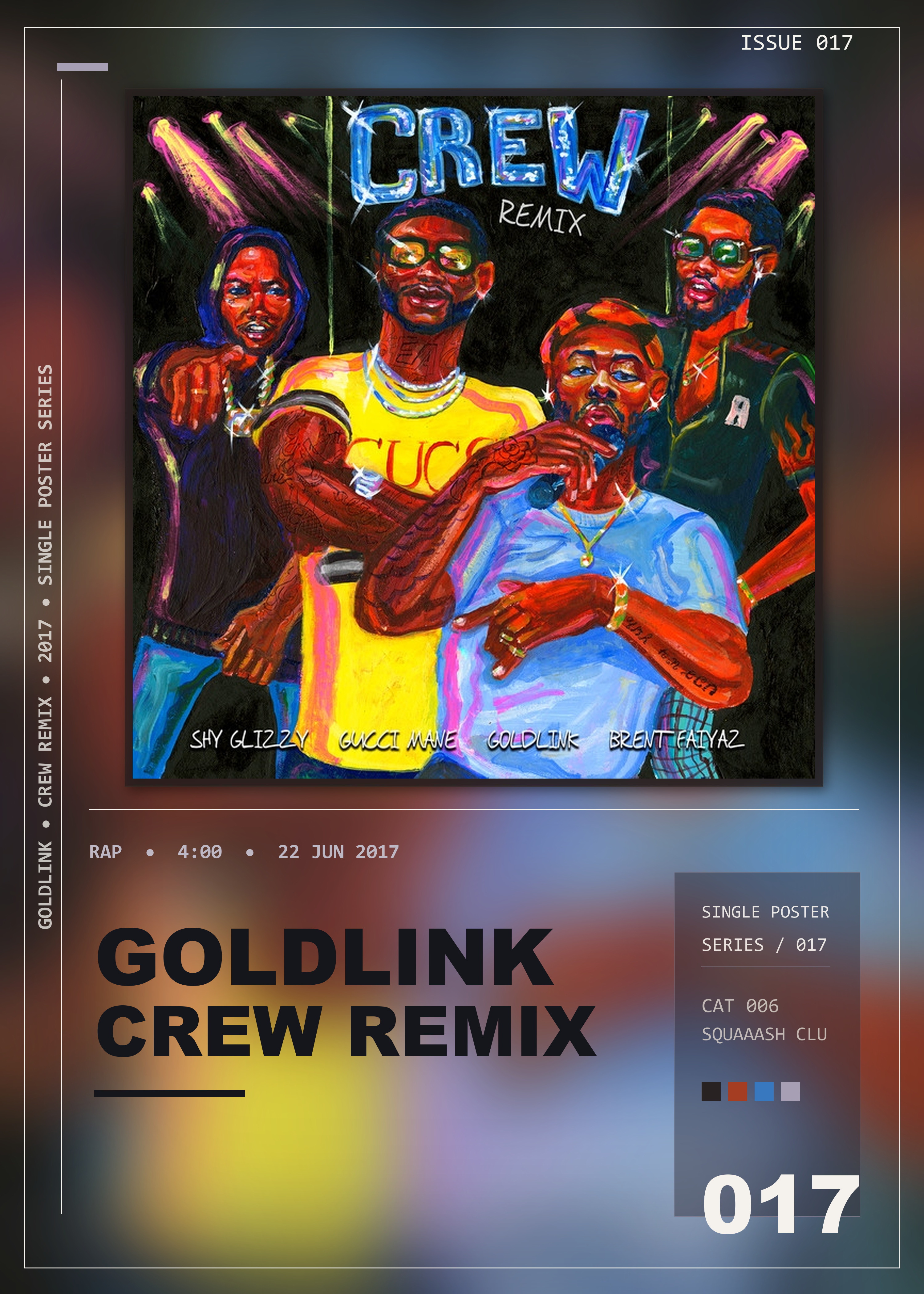 Music poster: GoldLink - Crew REMIX