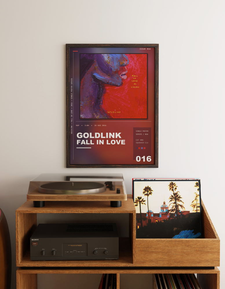 Music poster: GoldLink - Fall in Love