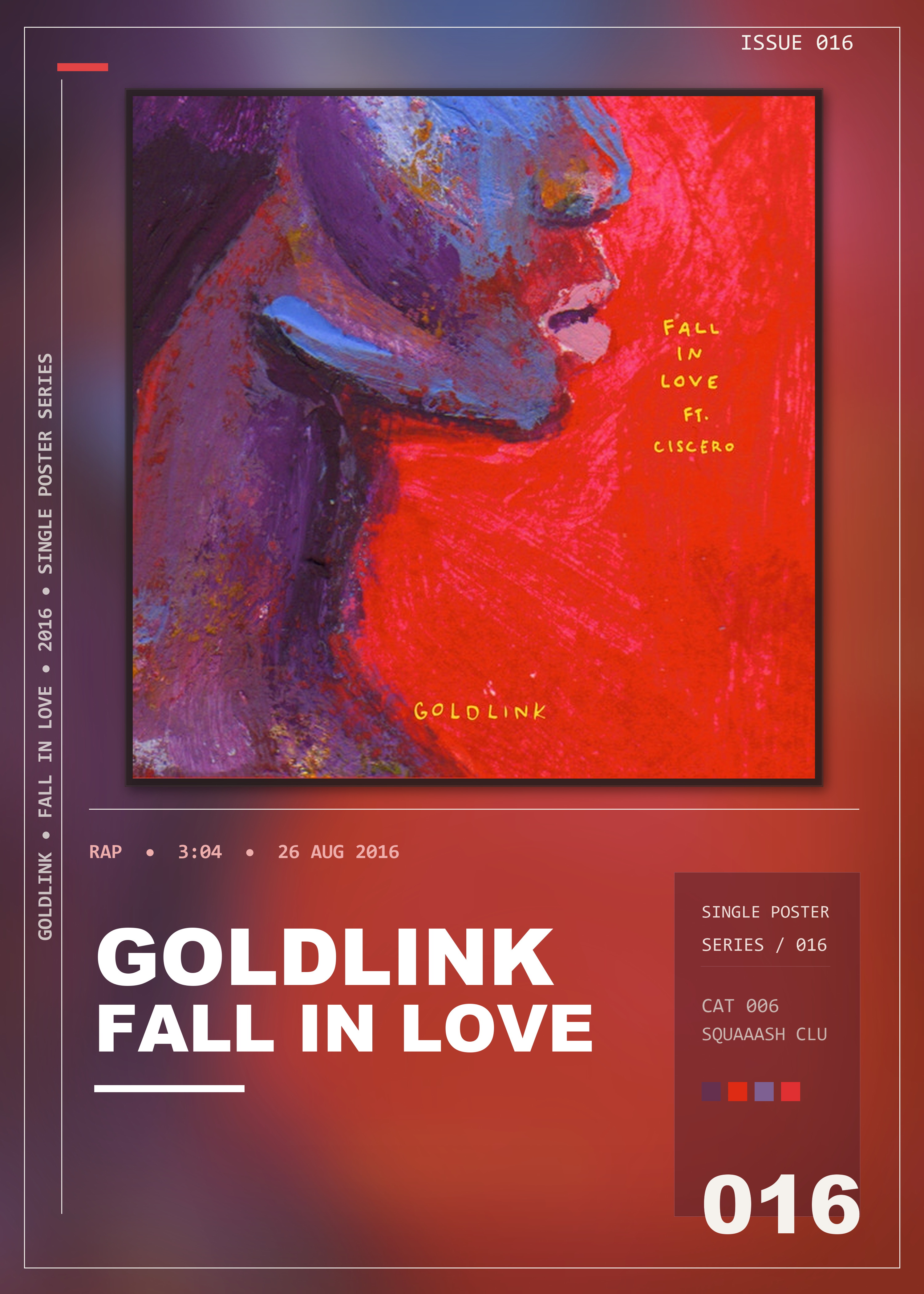 Music poster: GoldLink - Fall in Love