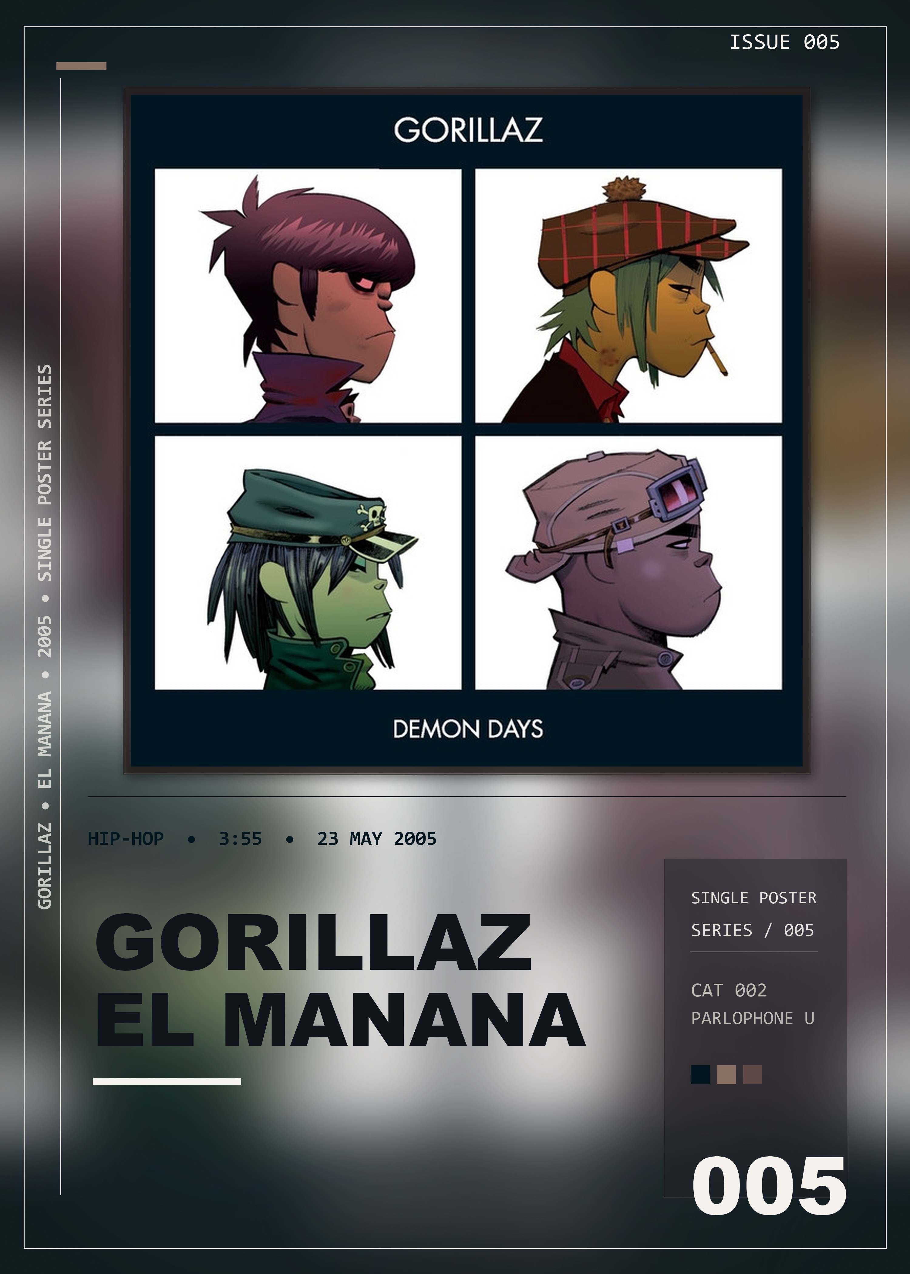Music poster: Gorillaz - El Manana