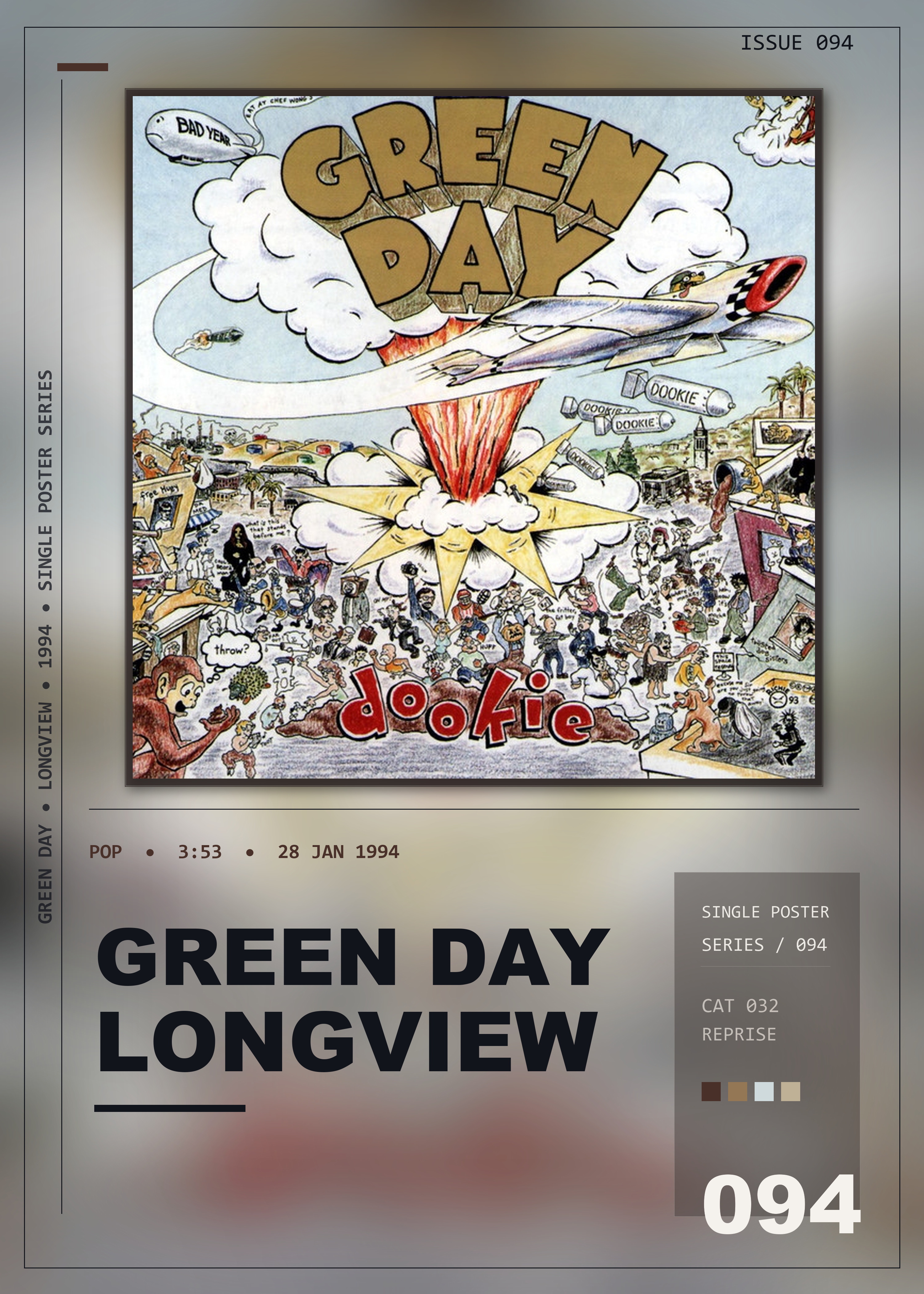 Music poster: Green Day - Longview