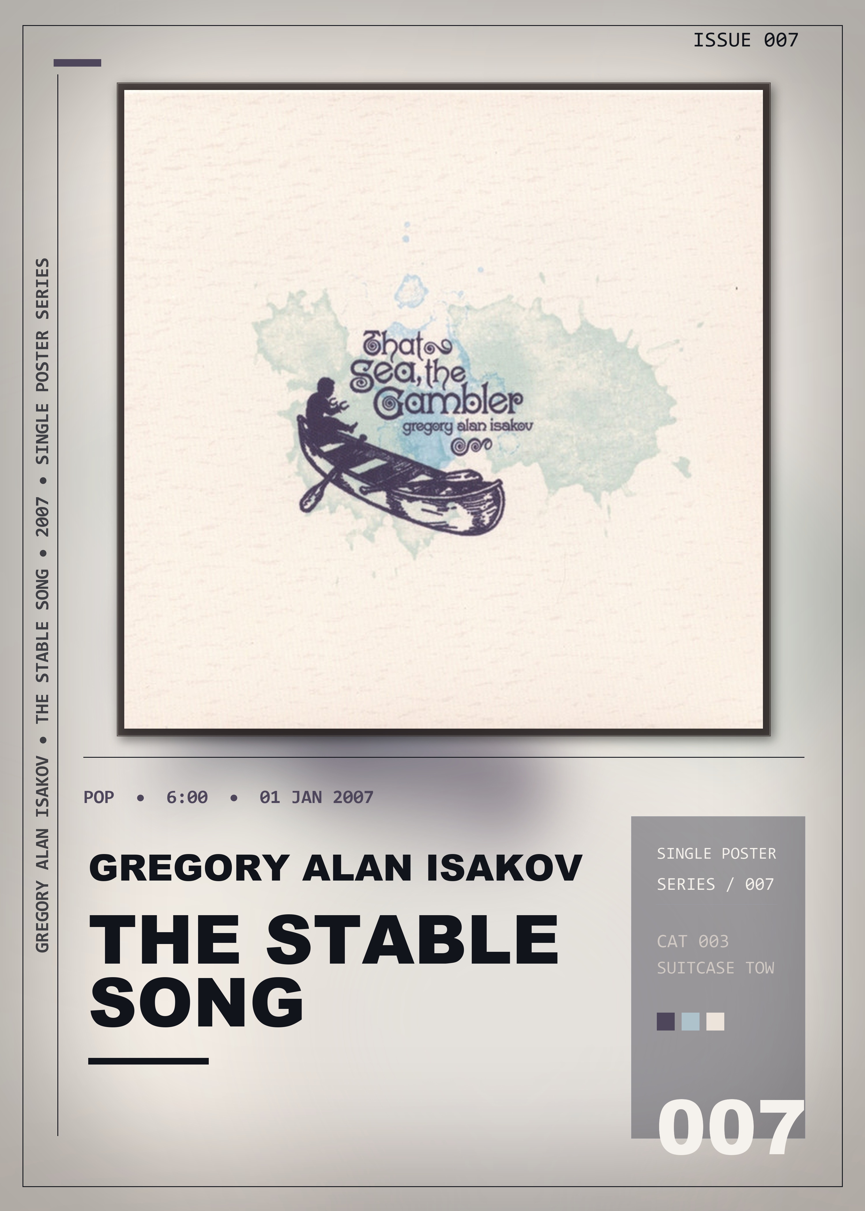 Music poster: Gregory Alan Isakov - The Stable Song