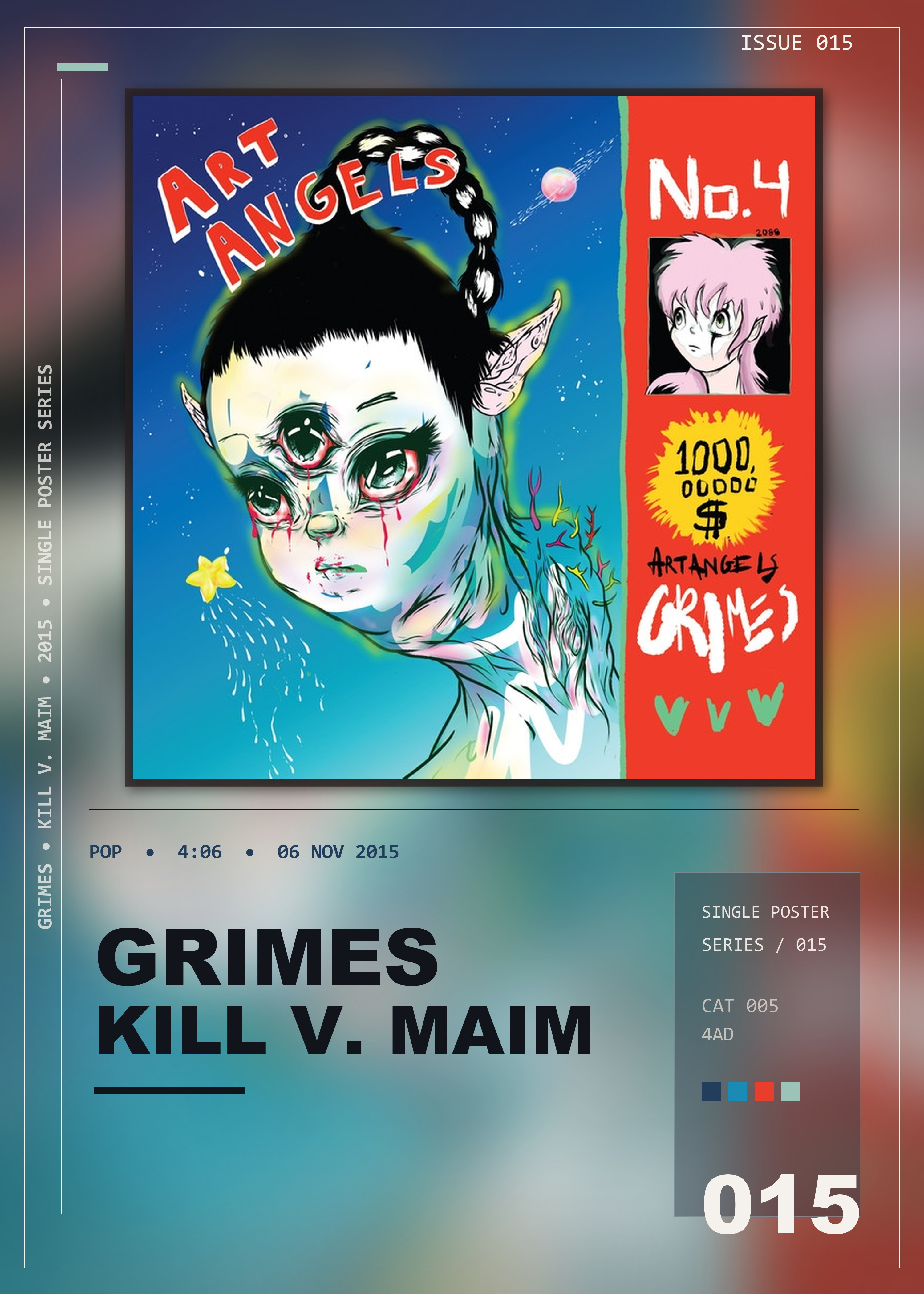 Music poster: Grimes - Kill V Maim