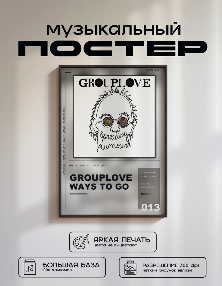 Music poster: Grouplove - Ways To Go
