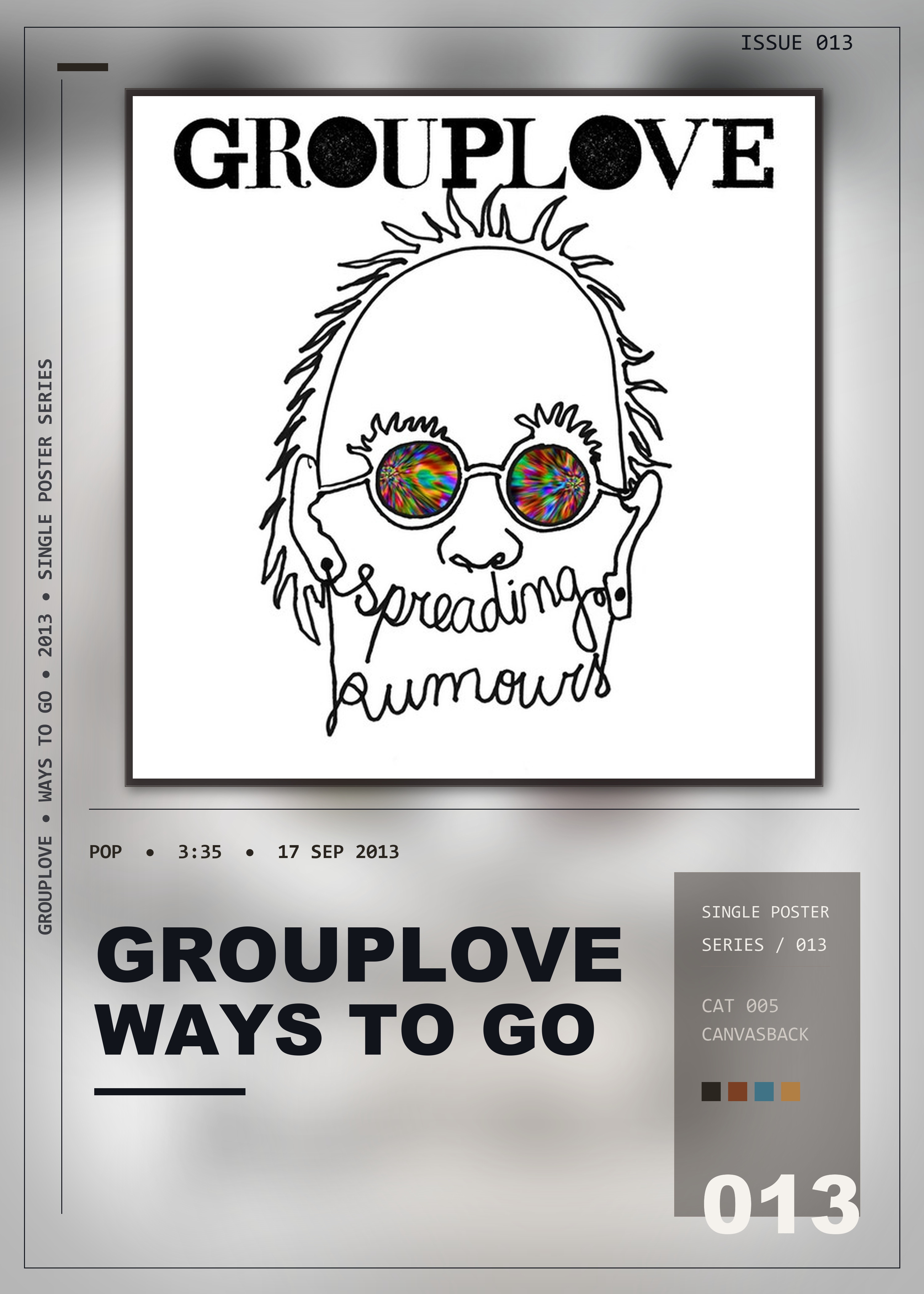 Music poster: Grouplove - Ways To Go