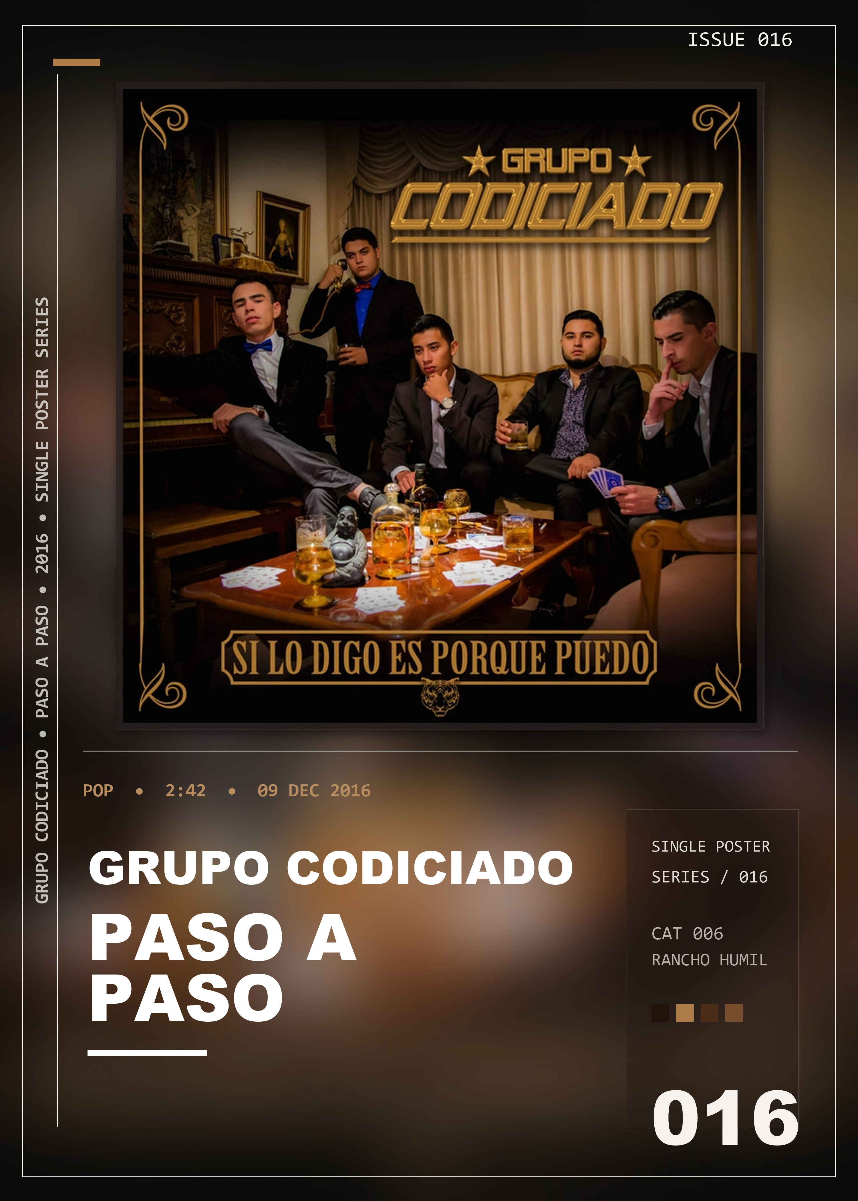 Music poster: Grupo Codiciado - Paso a Paso
