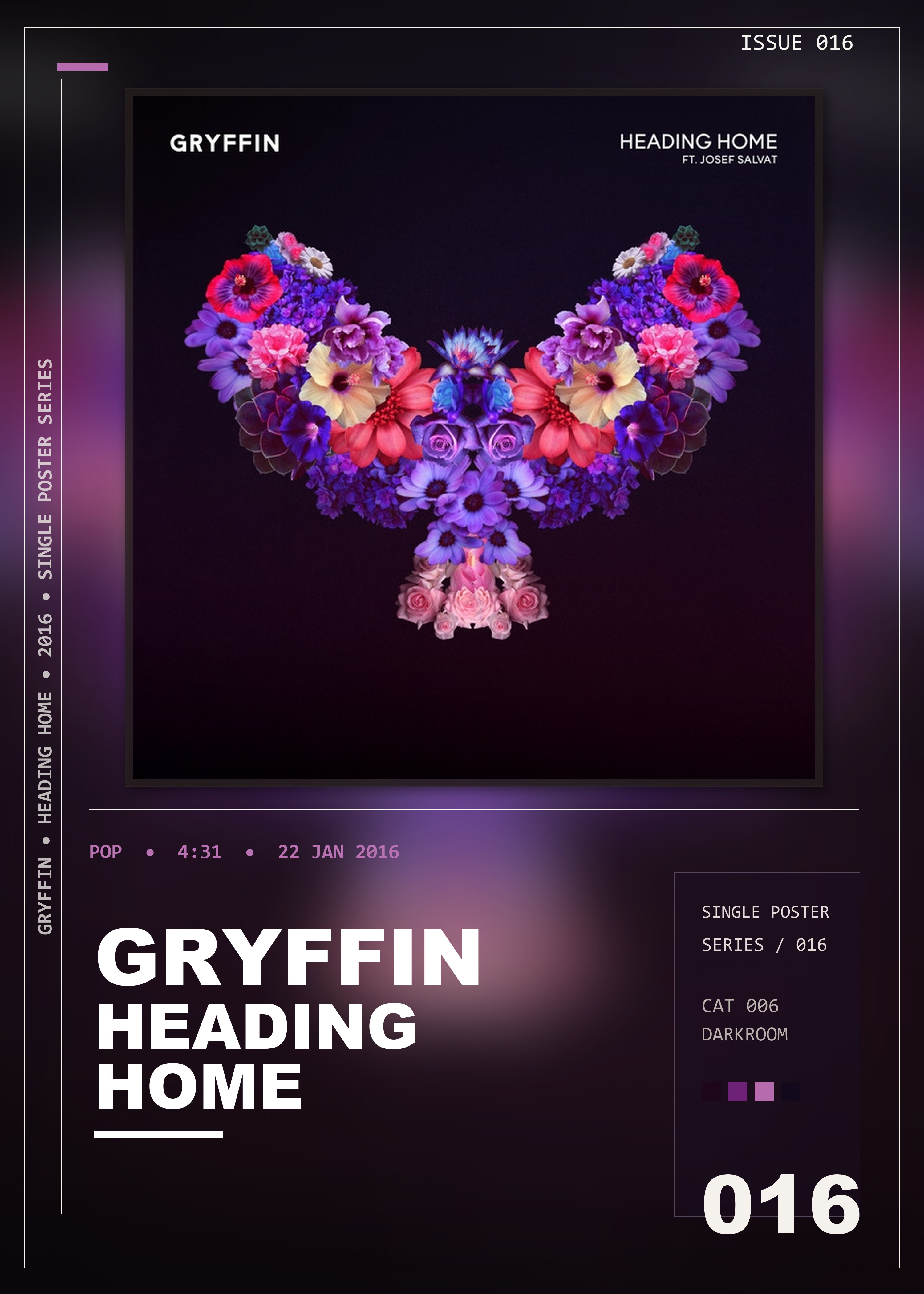 Music poster: Gryffin - Heading Home