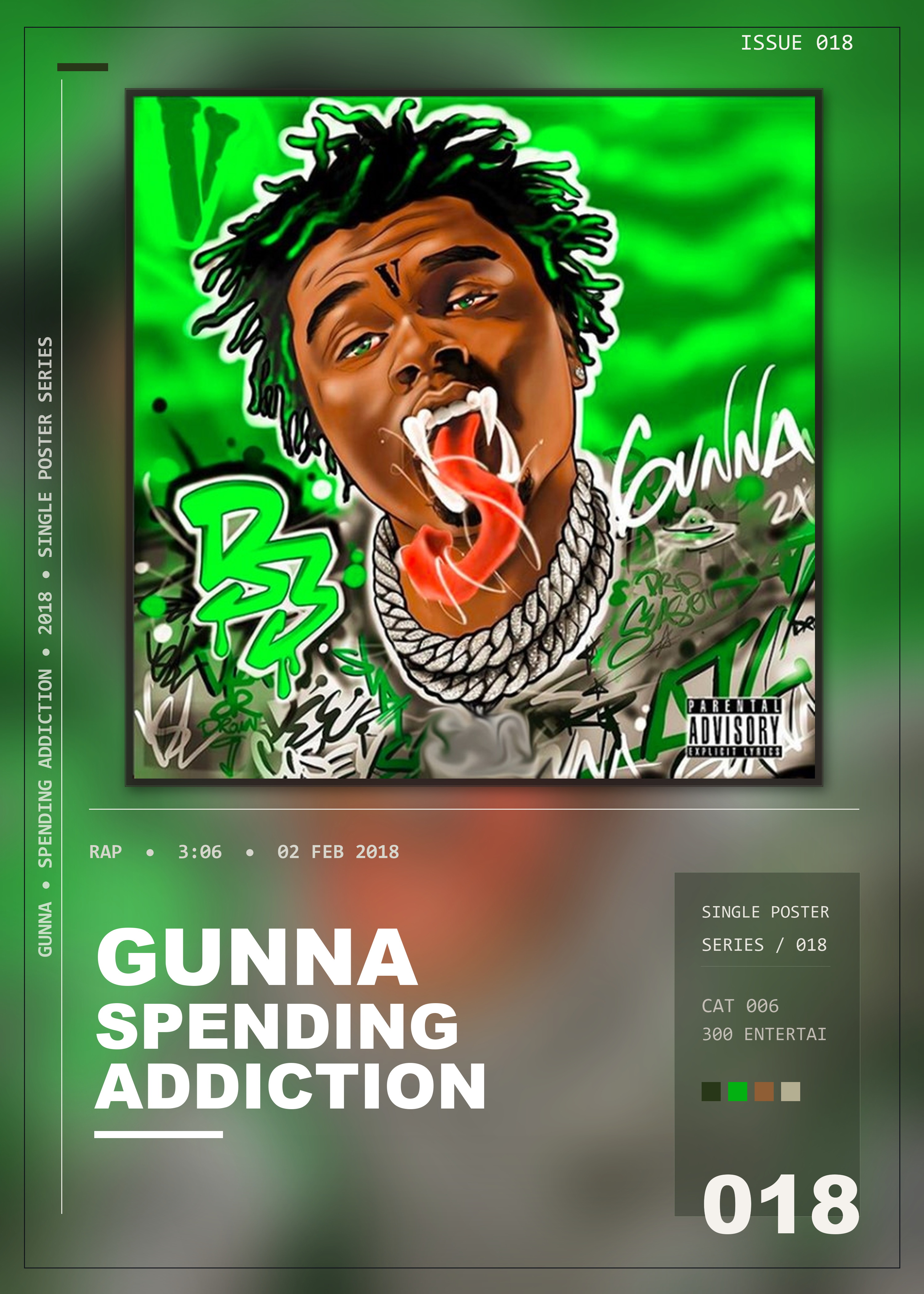Music poster: Gunna - Spending Addiction