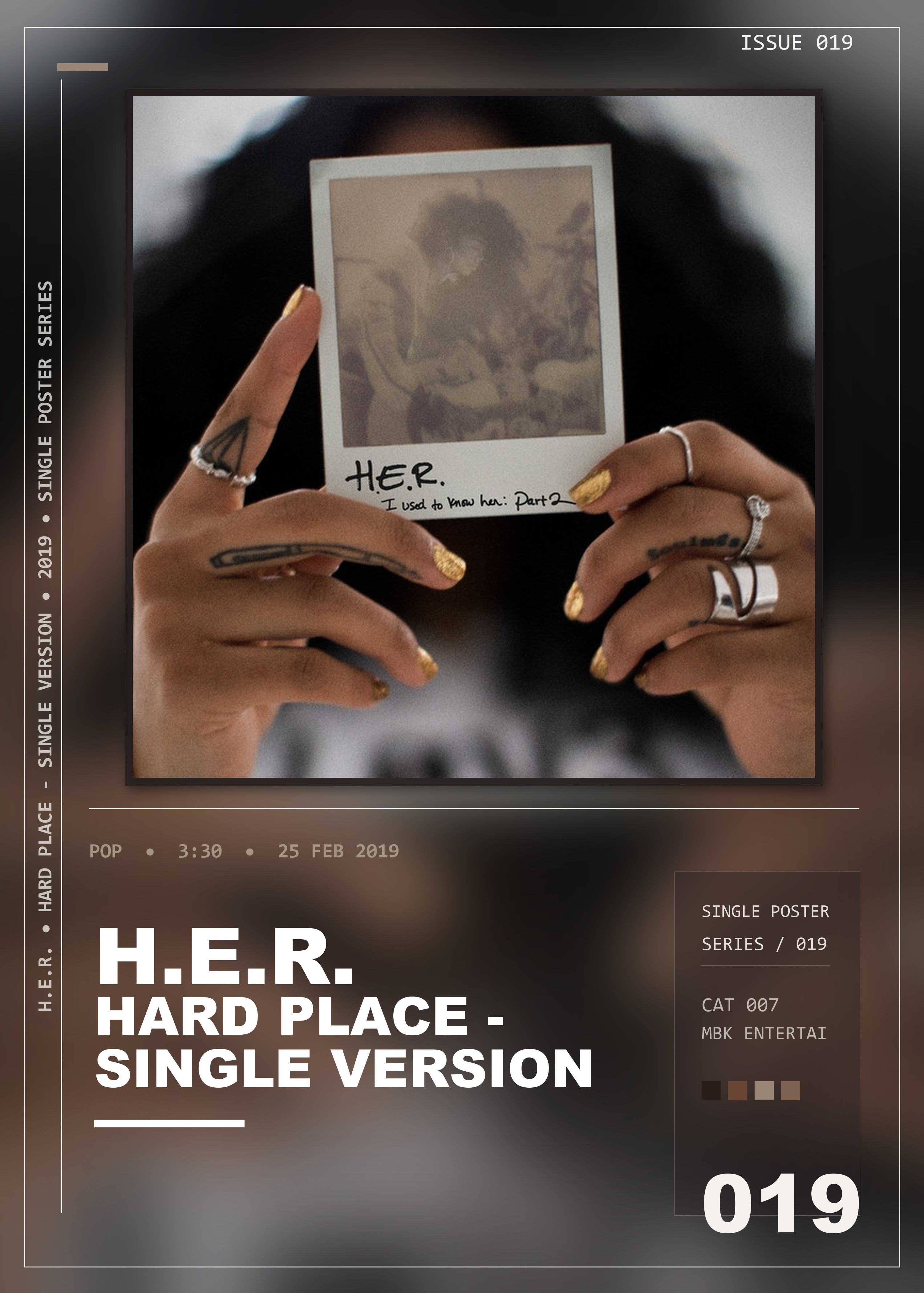 Music poster: HER - Hard Place - Single Version