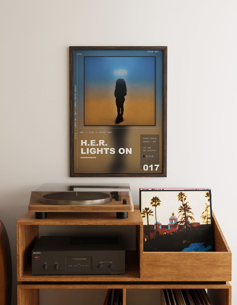 Music poster: HER - Lights On