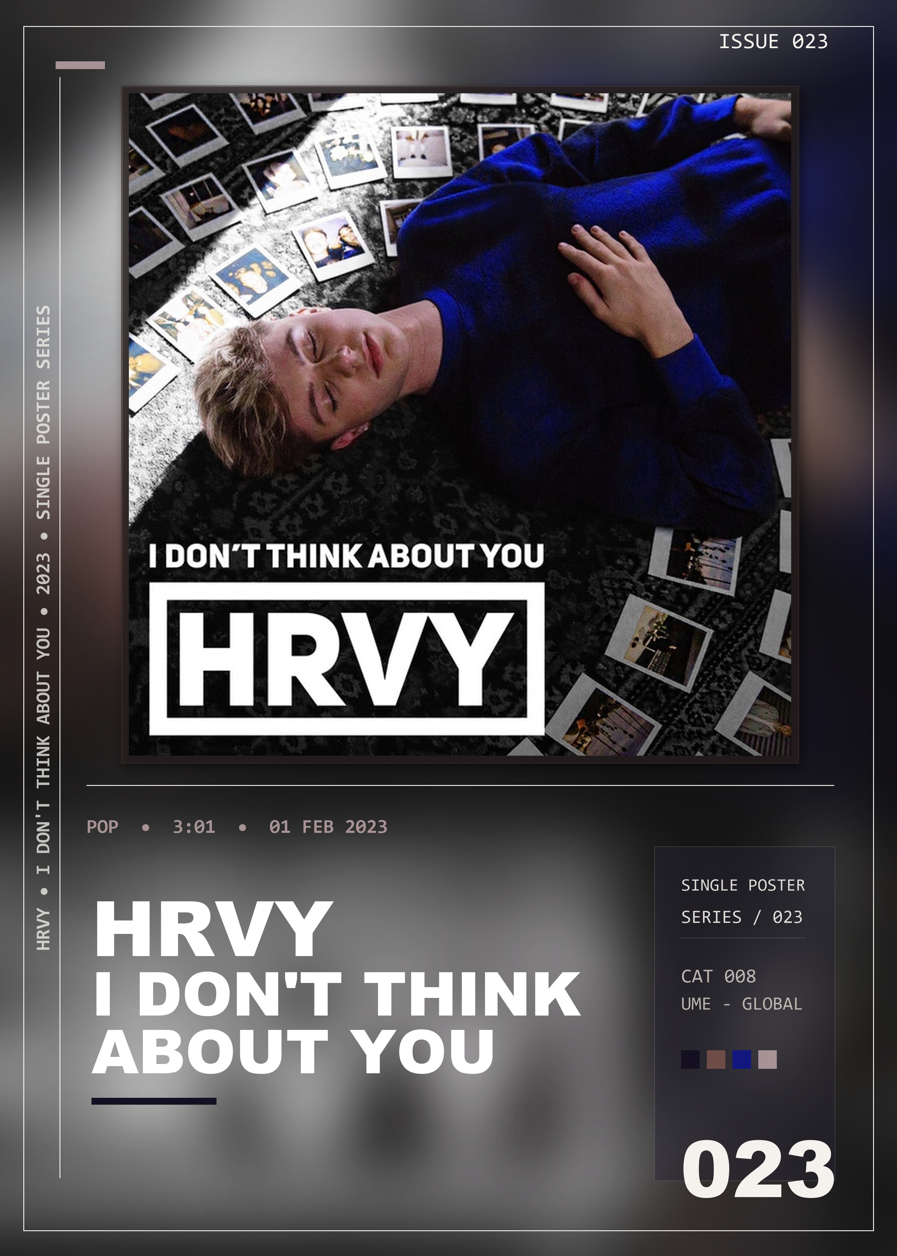 Music poster: HRVY - I Dont Think About You