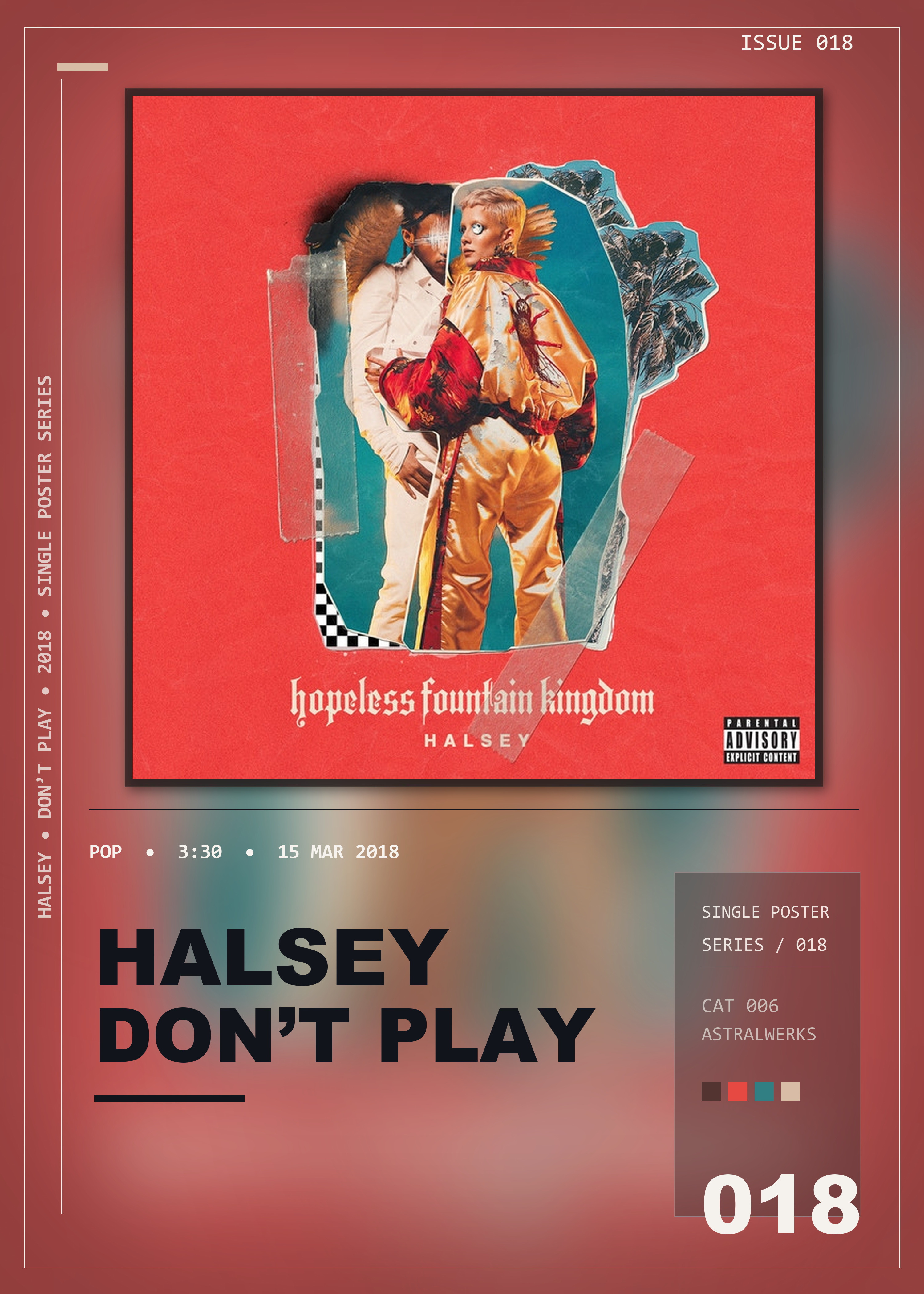 Music poster: Halsey - Dont Play
