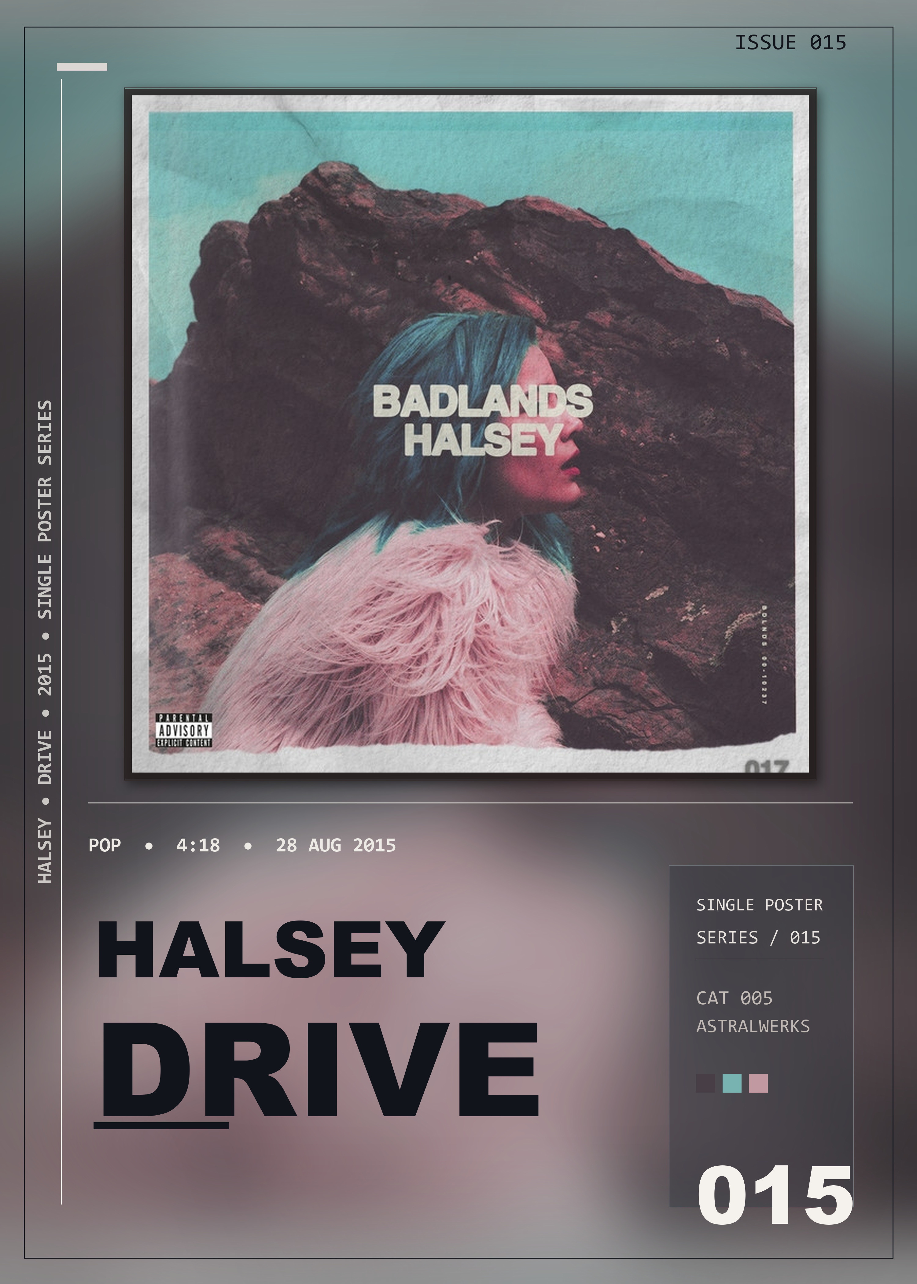 Music poster: Halsey - Drive