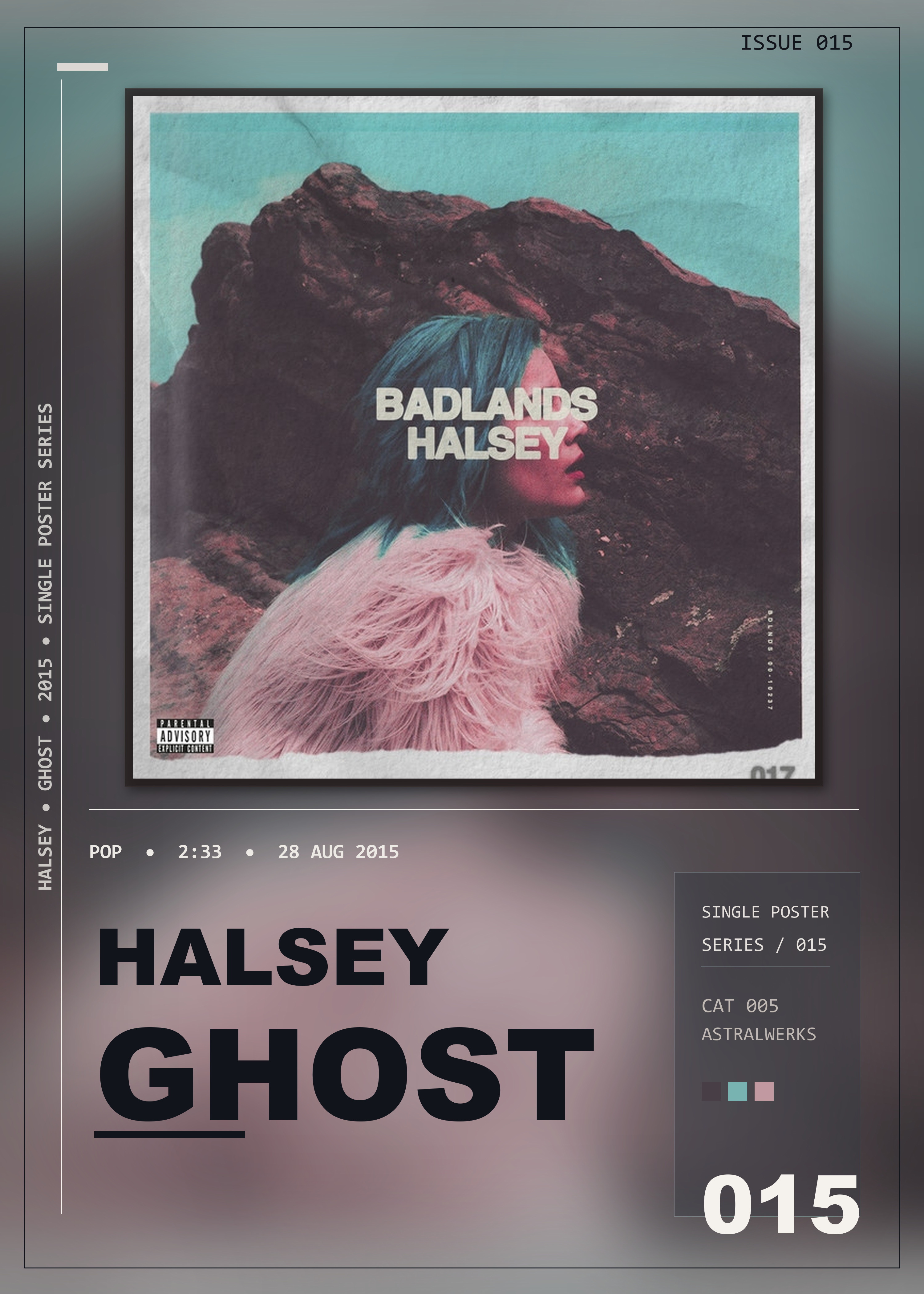 Music poster: Halsey - Ghost