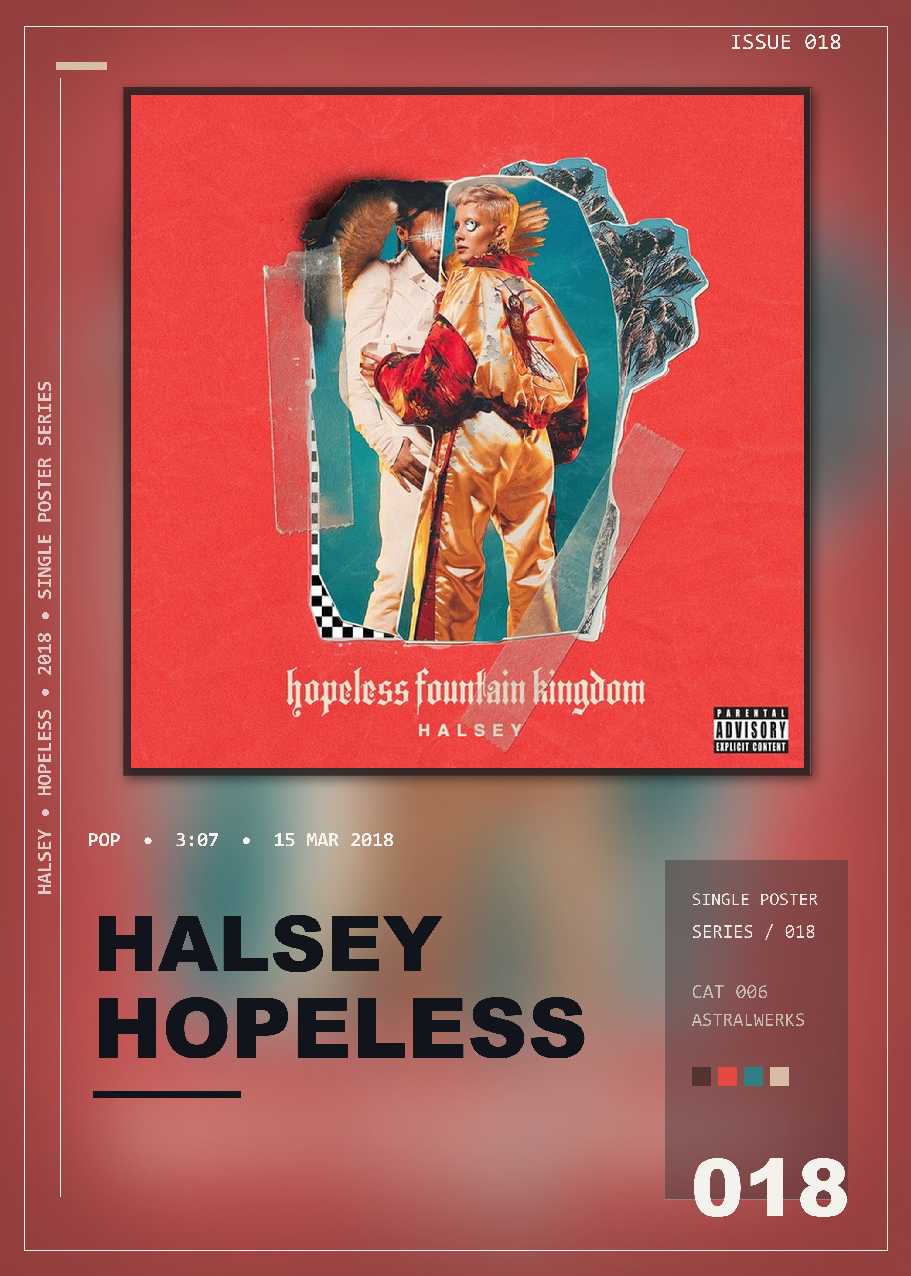 Music poster: Halsey - Hopeless