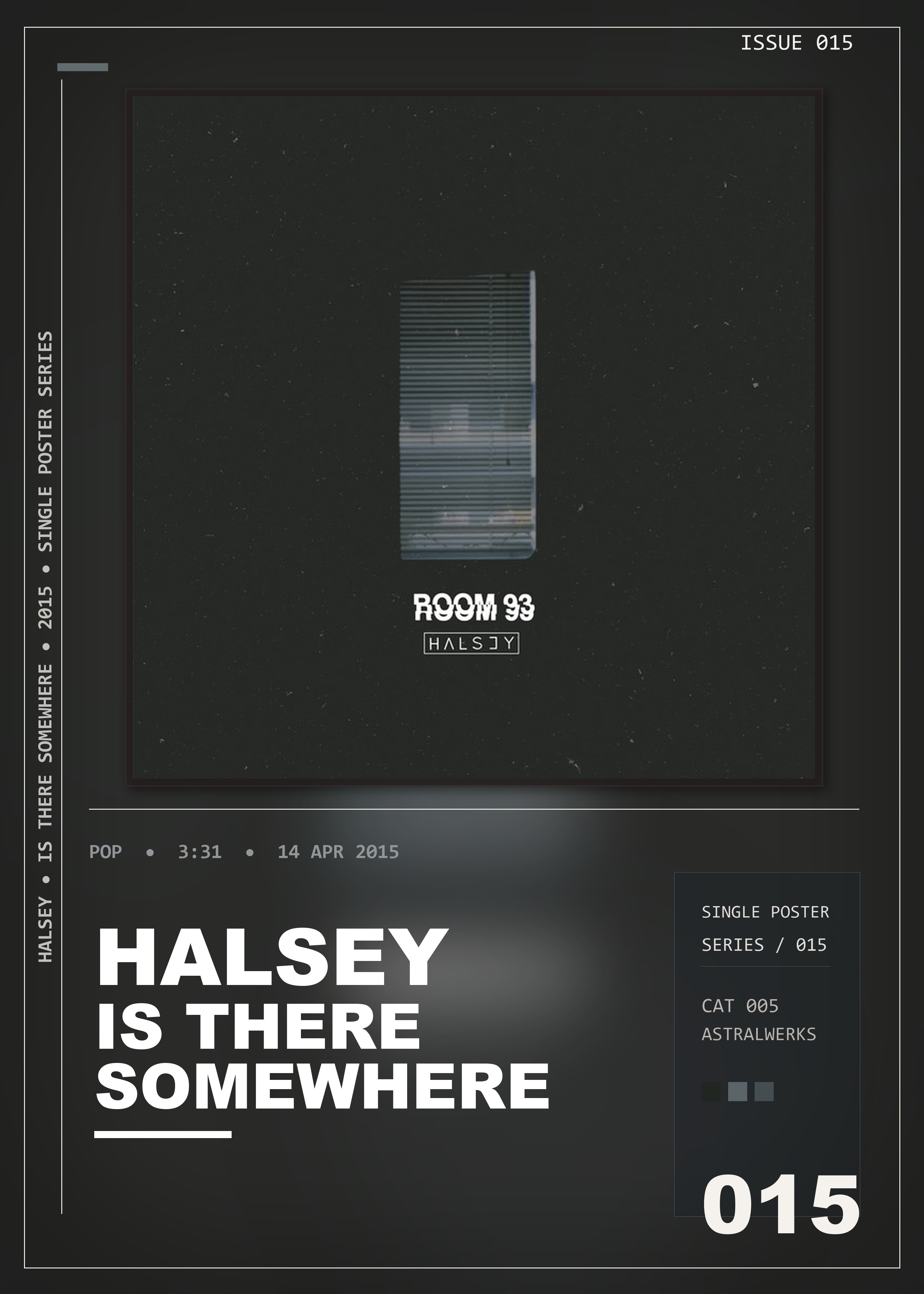 Music poster: Halsey - Is There Somewhere