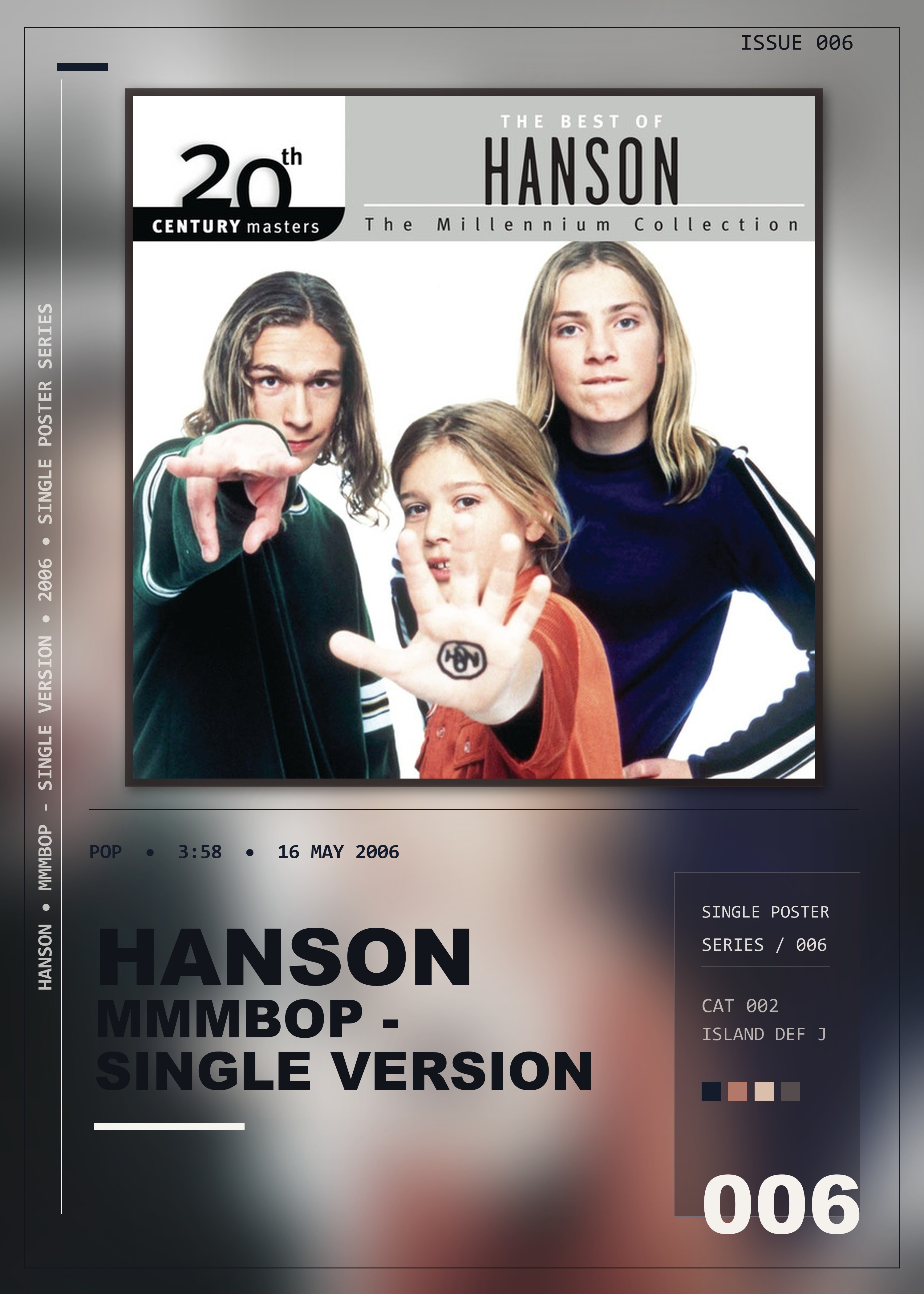 Music poster: Hanson - MMMBop - Single Version