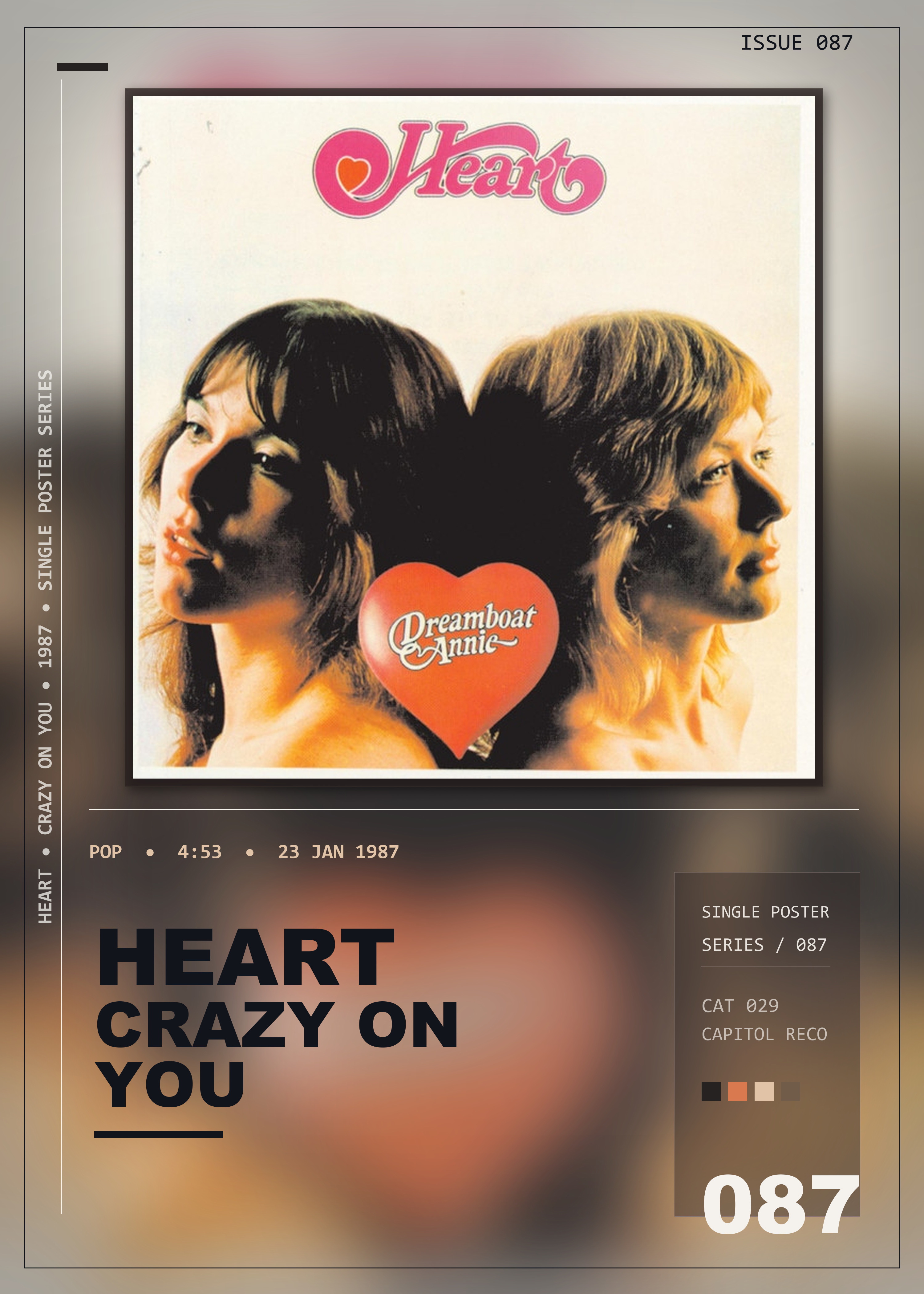 Music poster: Heart - Crazy On You