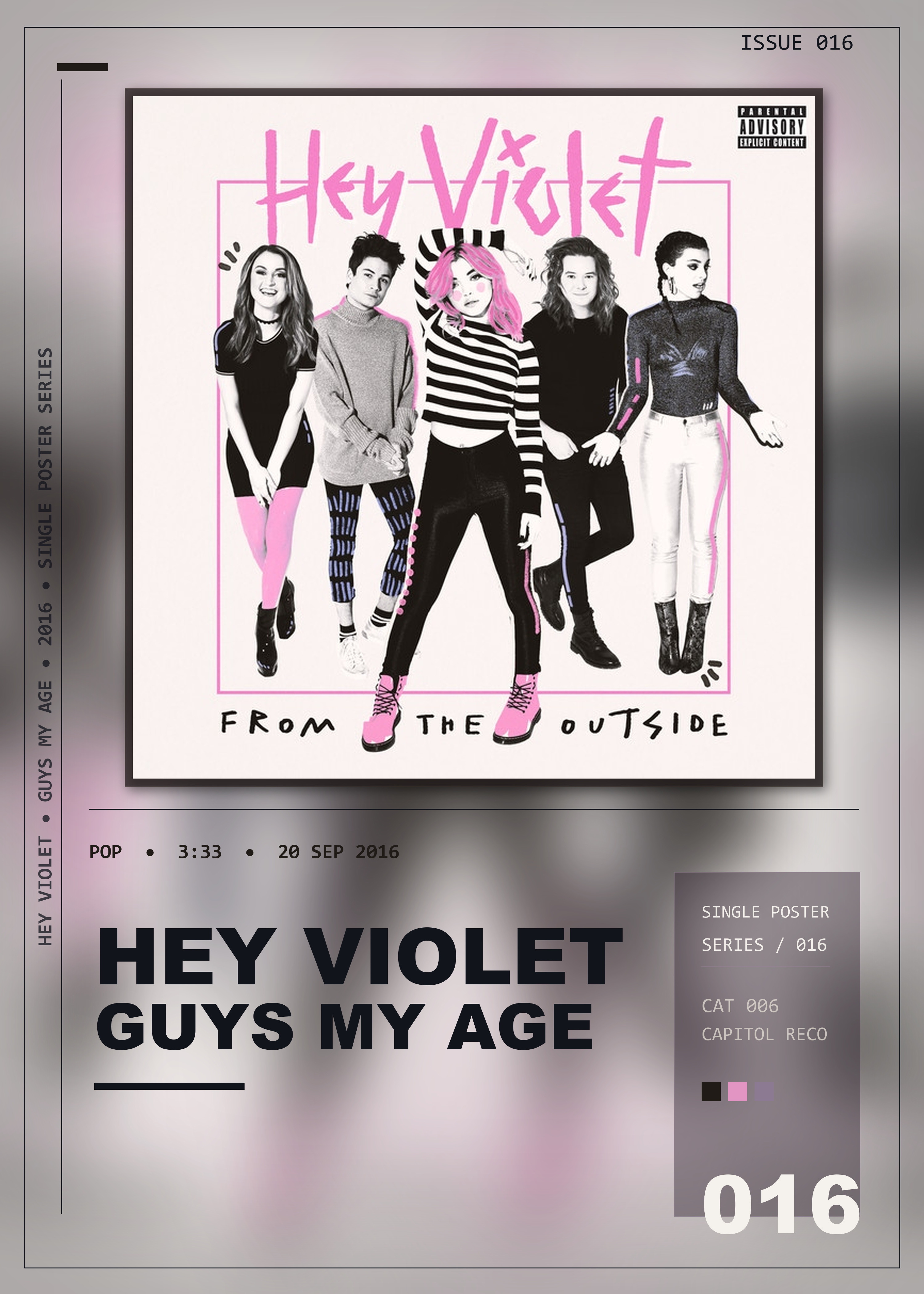 Music poster: Hey Violet - Guys My Age
