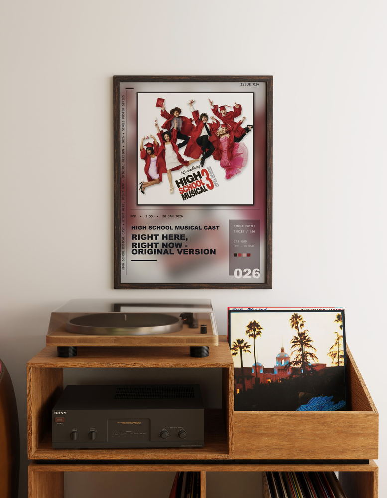 Music poster: High School Musical Cast - Right Here Right Now - Original Version