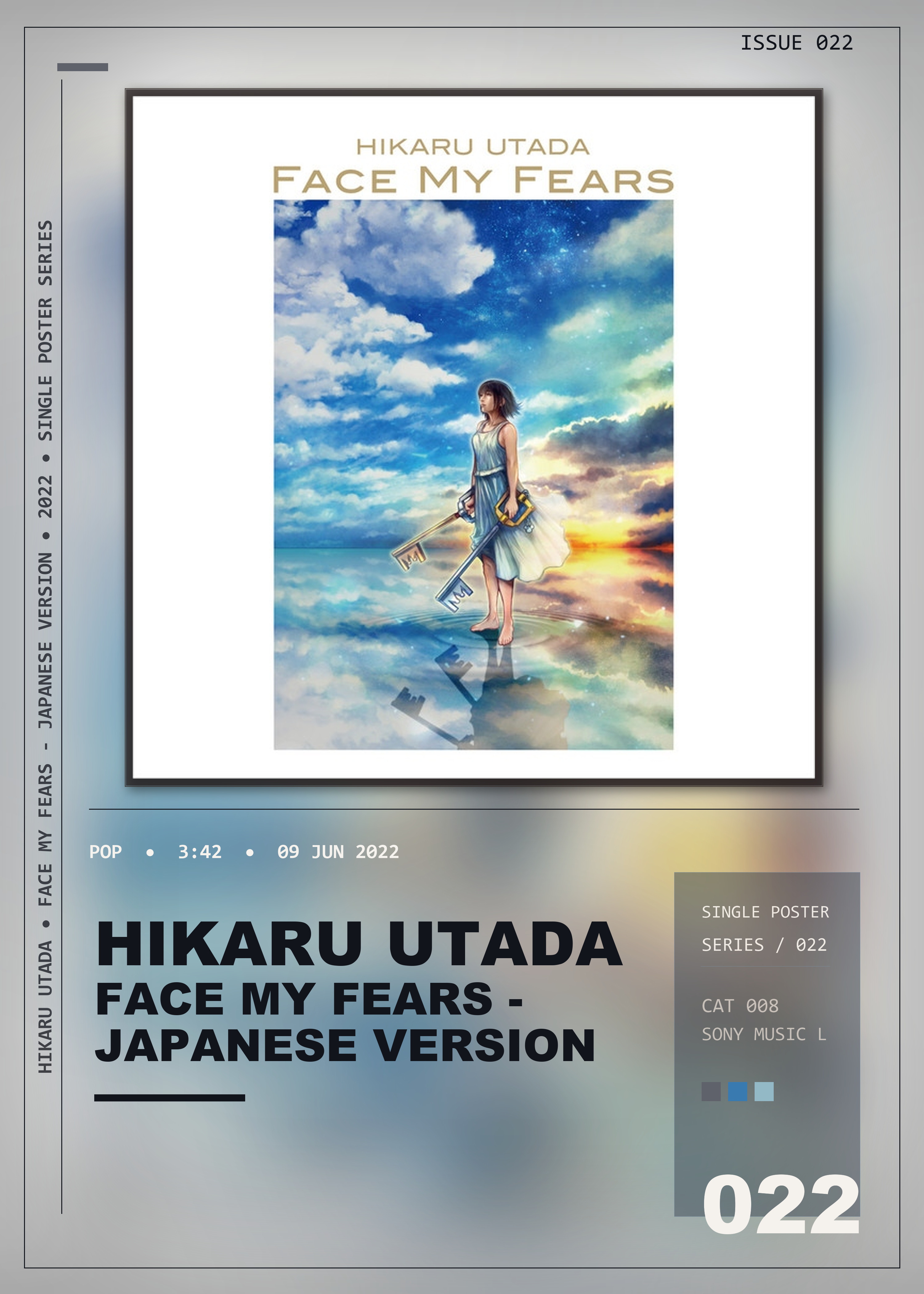 Music poster: Hikaru Utada - Face My Fears - Japanese Version