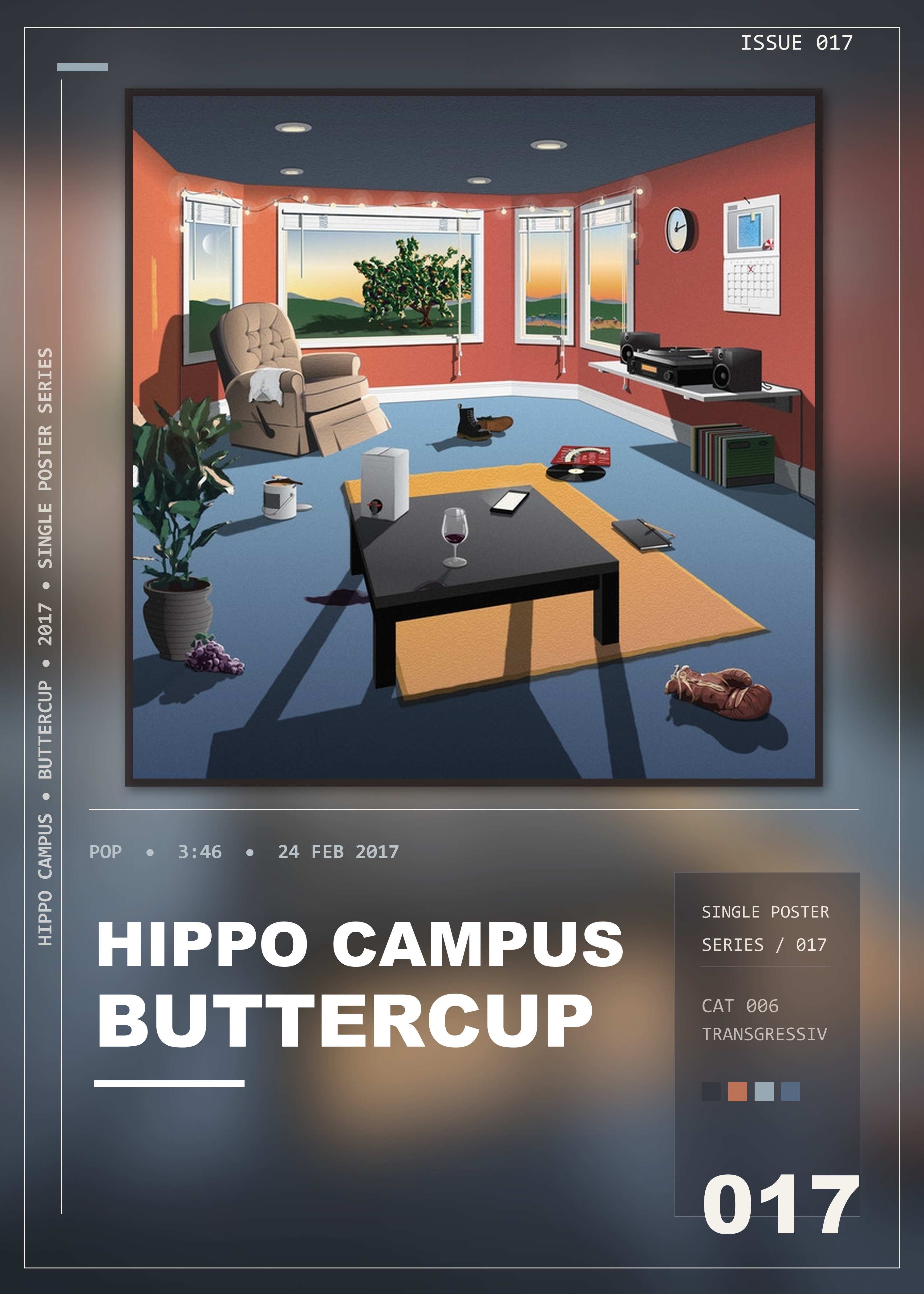Music poster: Hippo Campus - Buttercup
