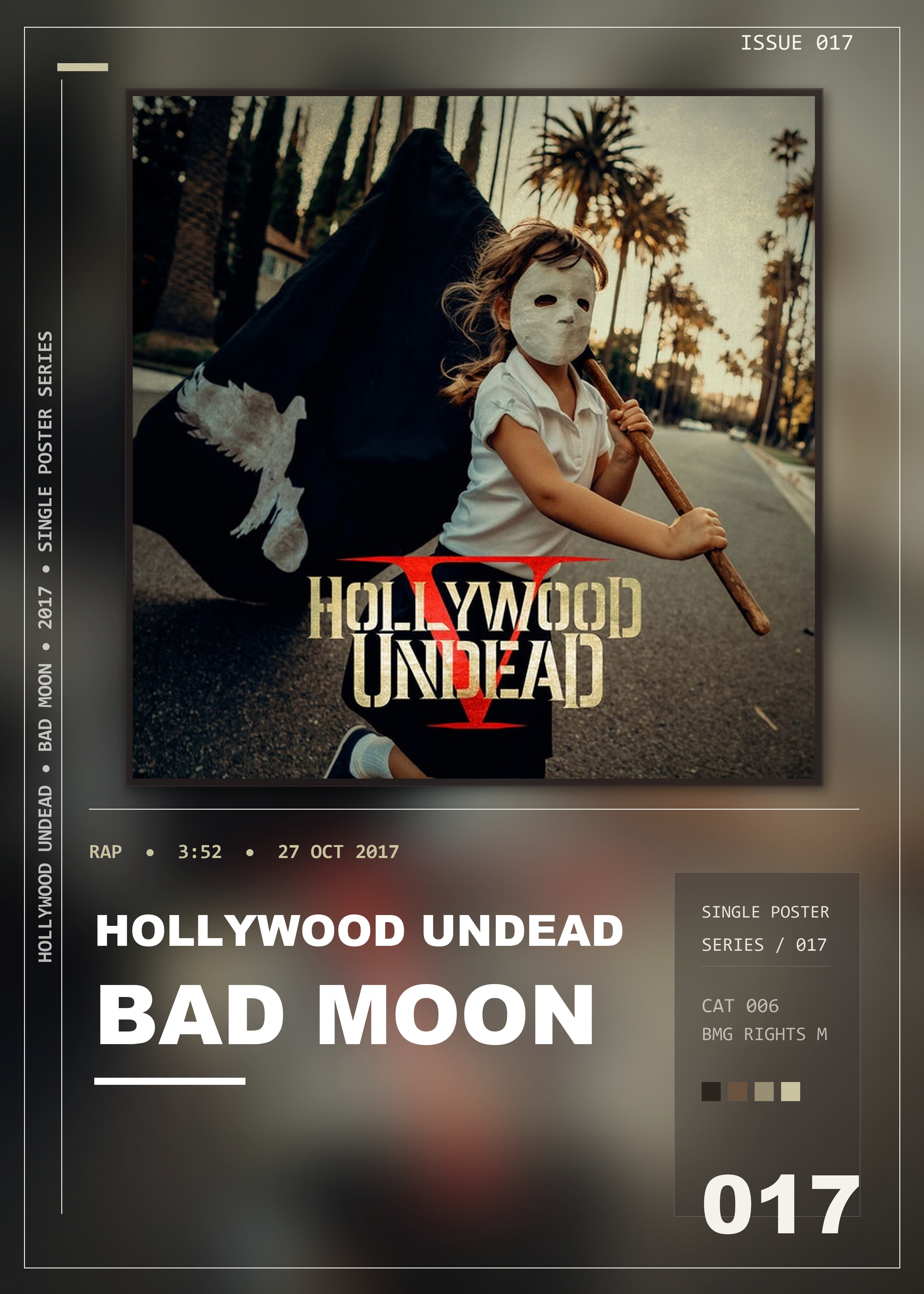Music poster: Hollywood Undead - Bad Moon