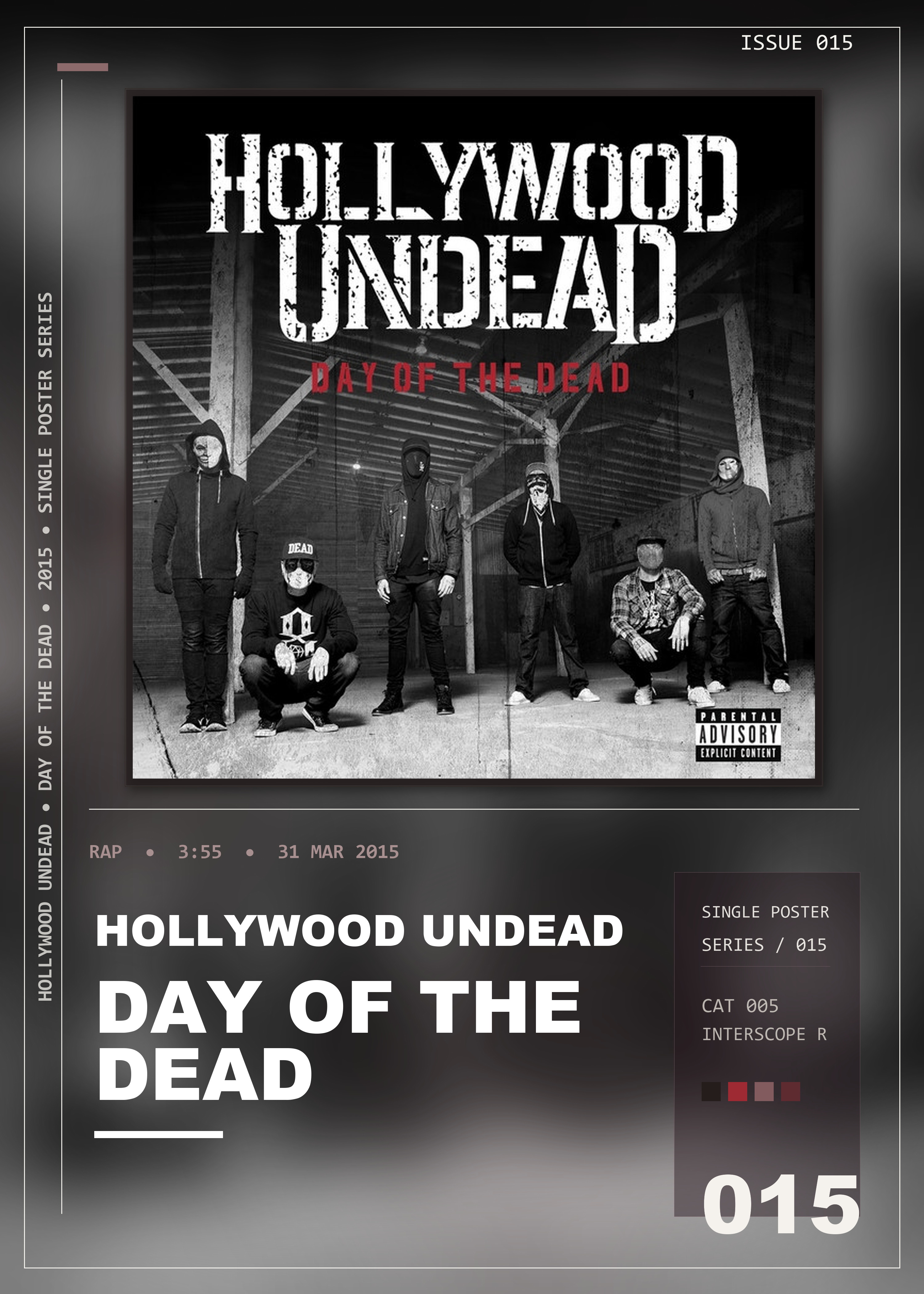 Music poster: Hollywood Undead - Day Of The Dead