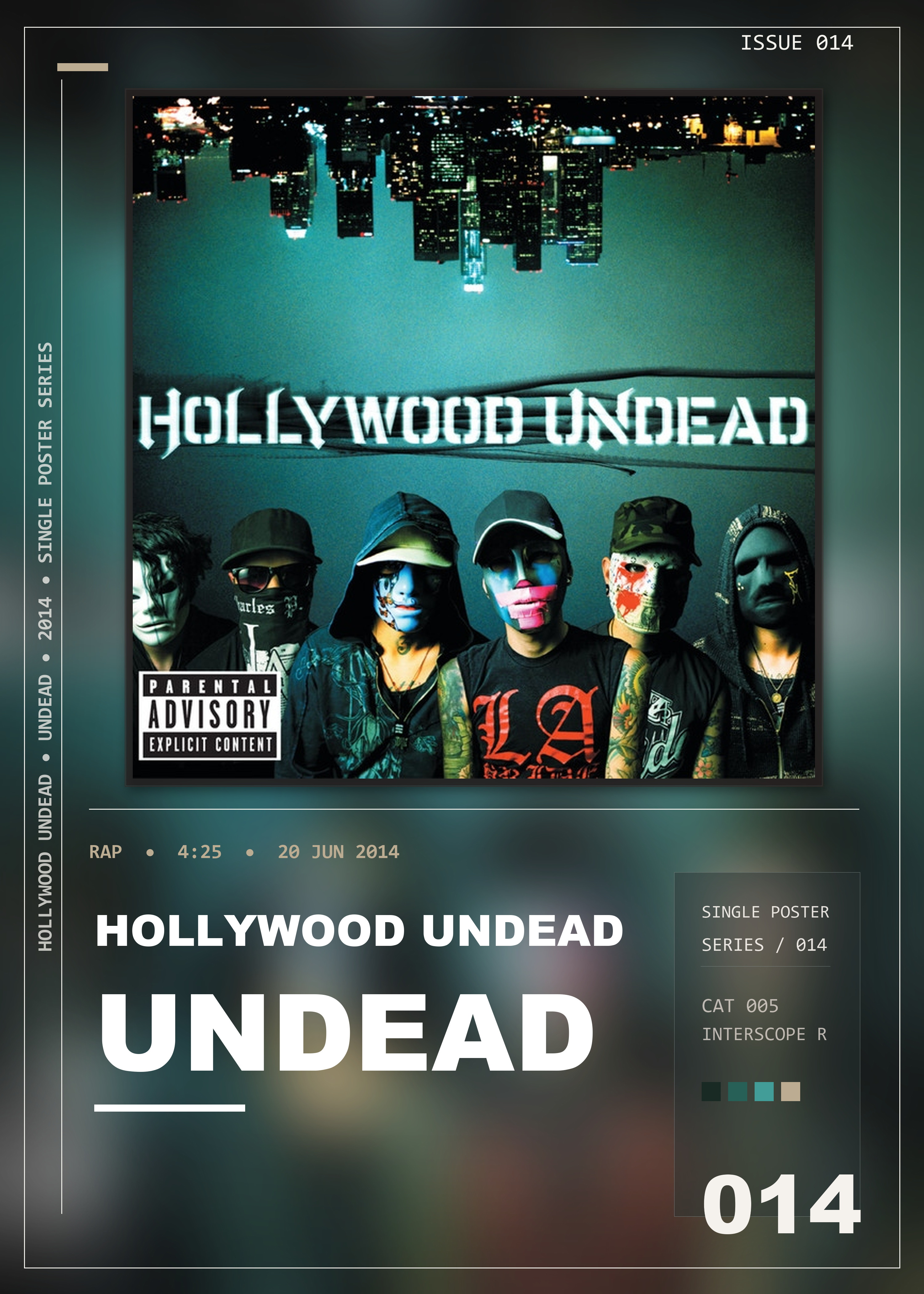Music poster: Hollywood Undead - Undead