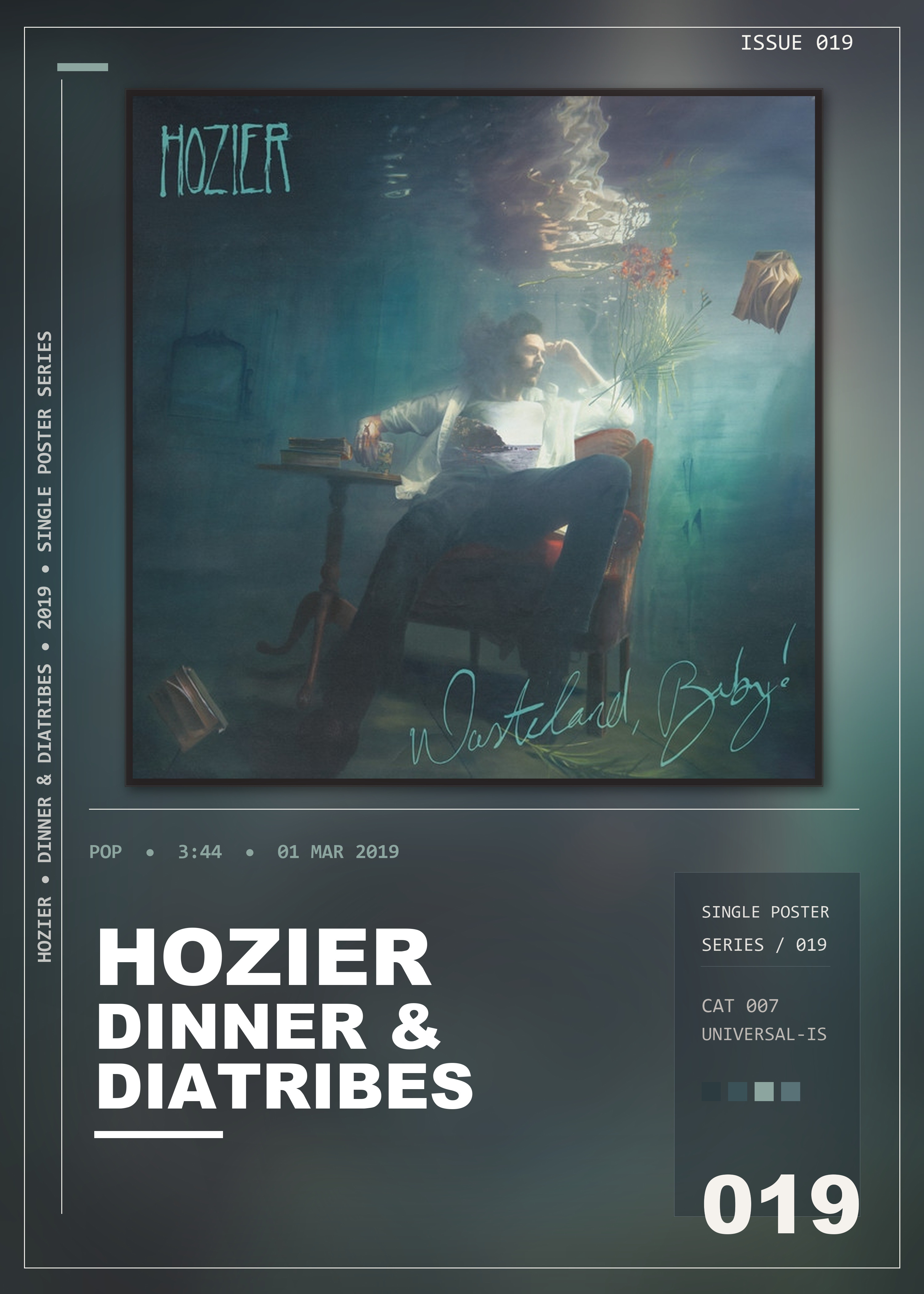 Music poster: Hozier - Dinner Diatribes