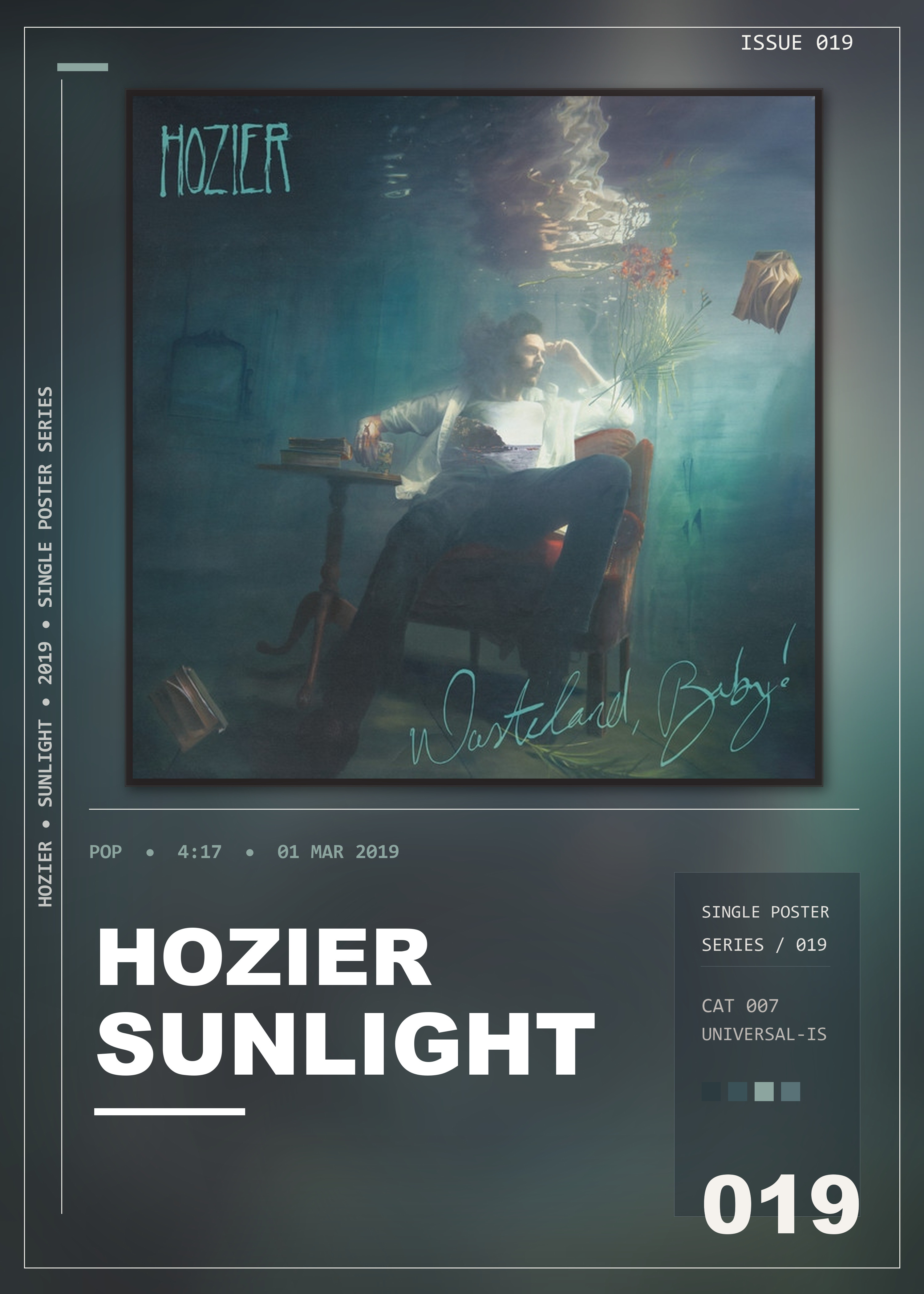 Music poster: Hozier - Sunlight