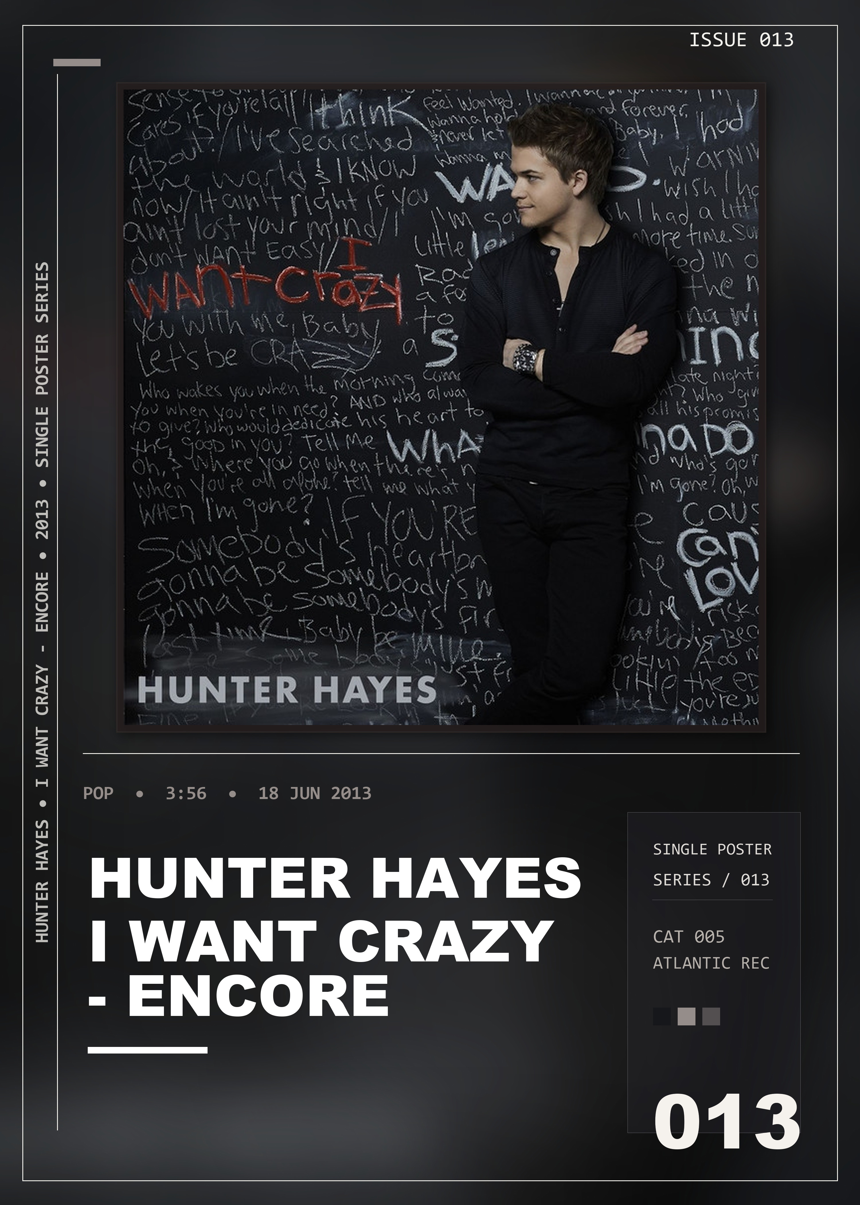 Music poster: Hunter Hayes - I Want Crazy - Encore