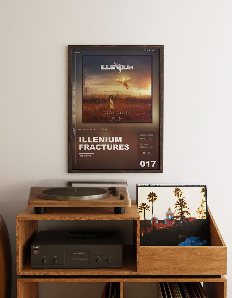Music poster: ILLENIUM - Fractures feat Nevve