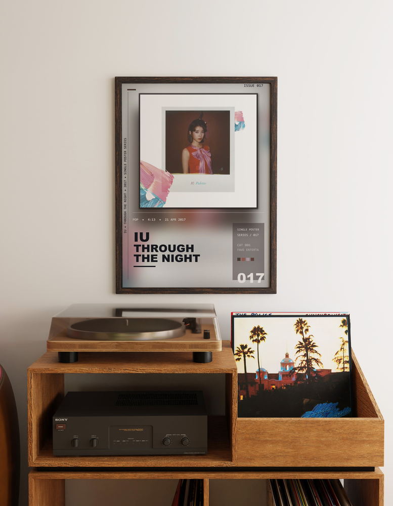 Music poster: IU - Through the Night