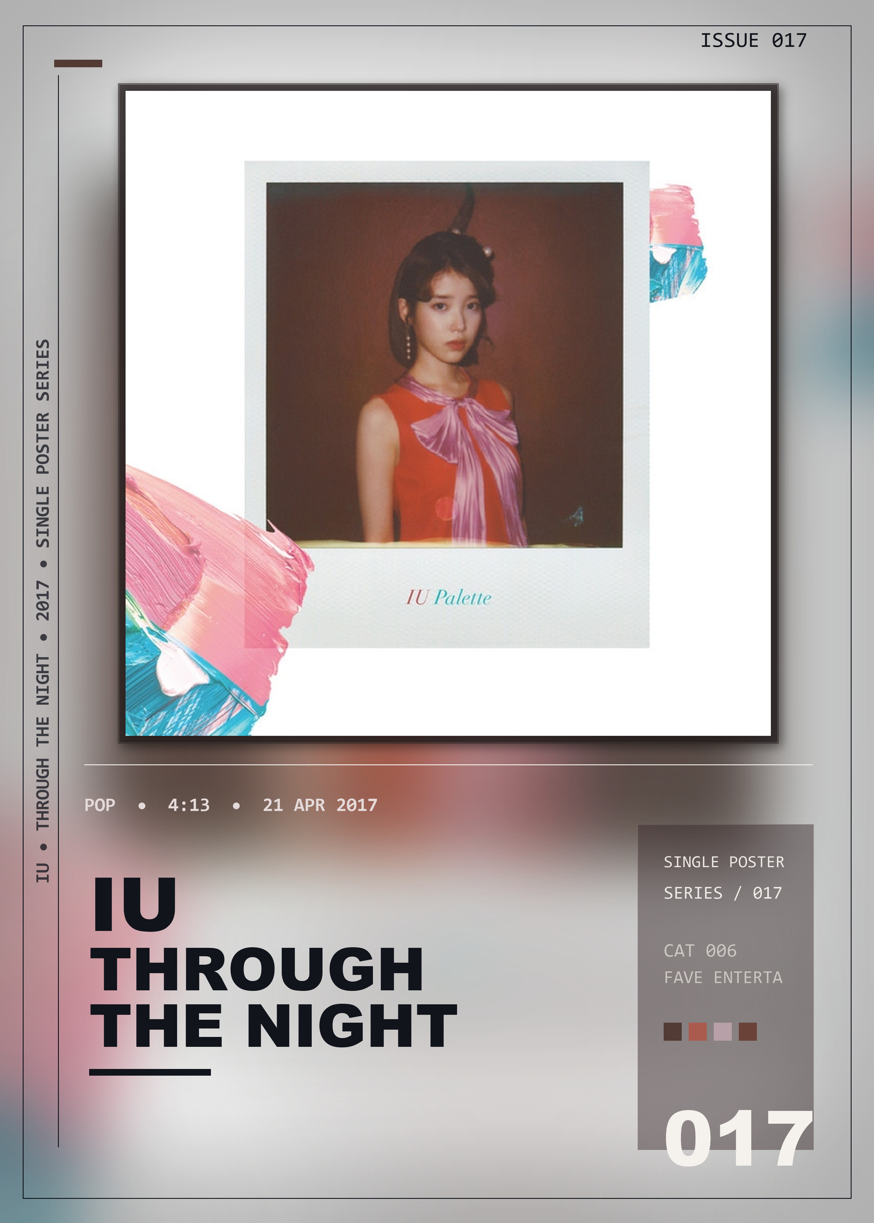 Music poster: IU - Through the Night