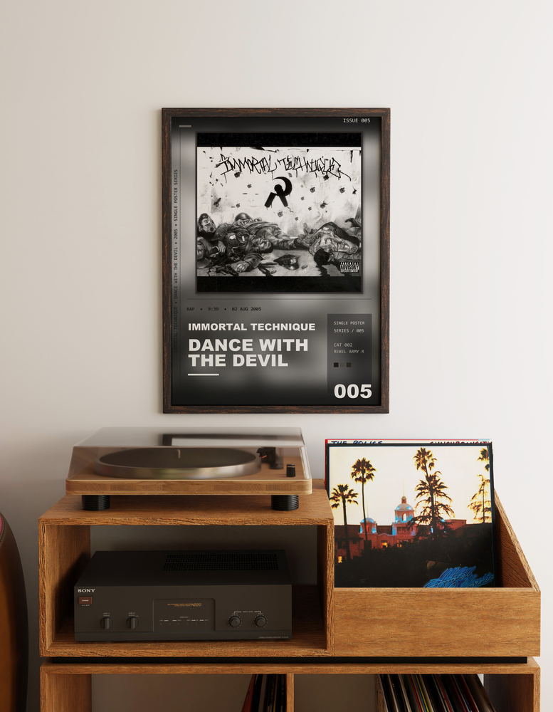 Music poster: Immortal Technique - Dance With the Devil