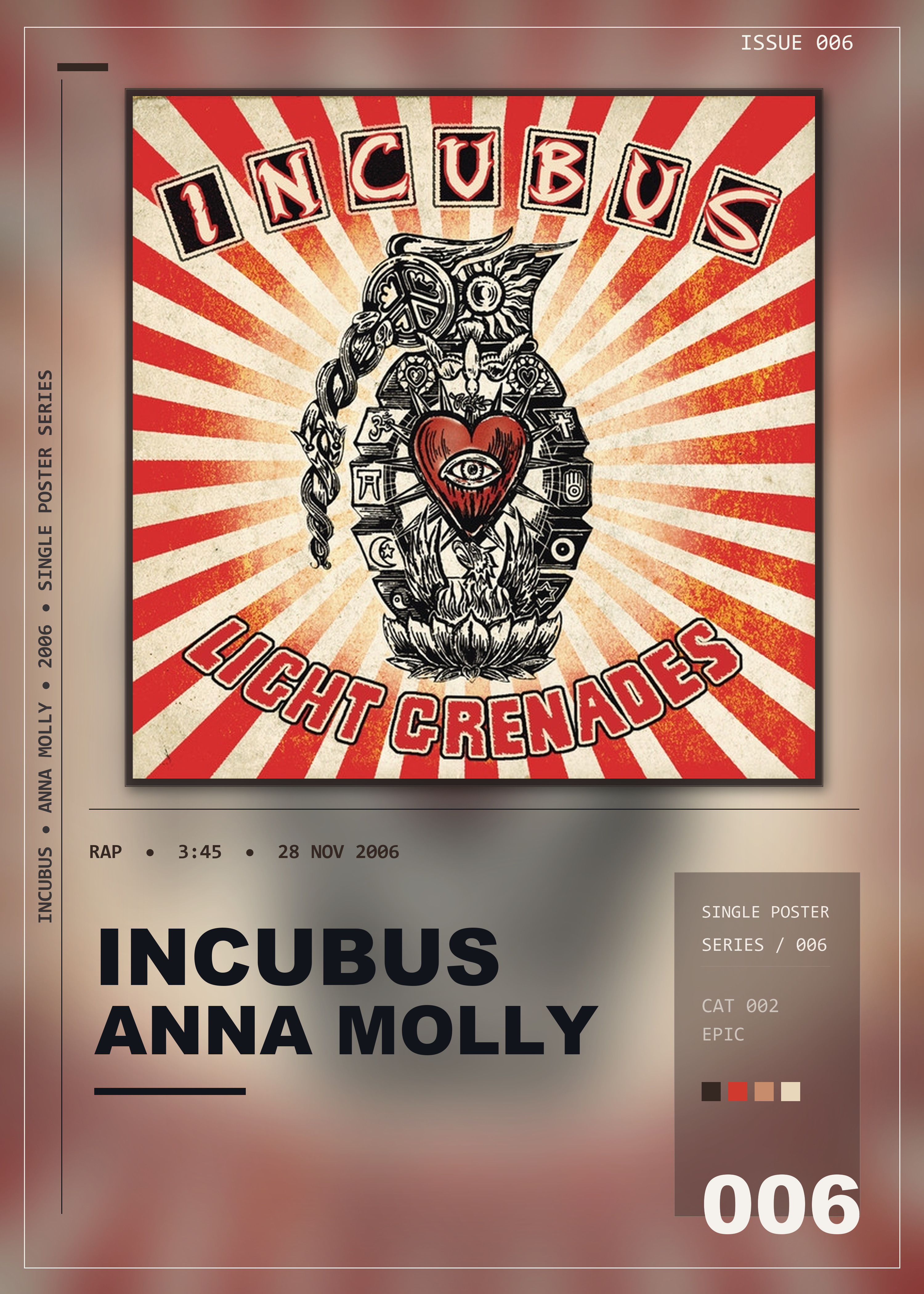 Music poster: Incubus - Anna Molly