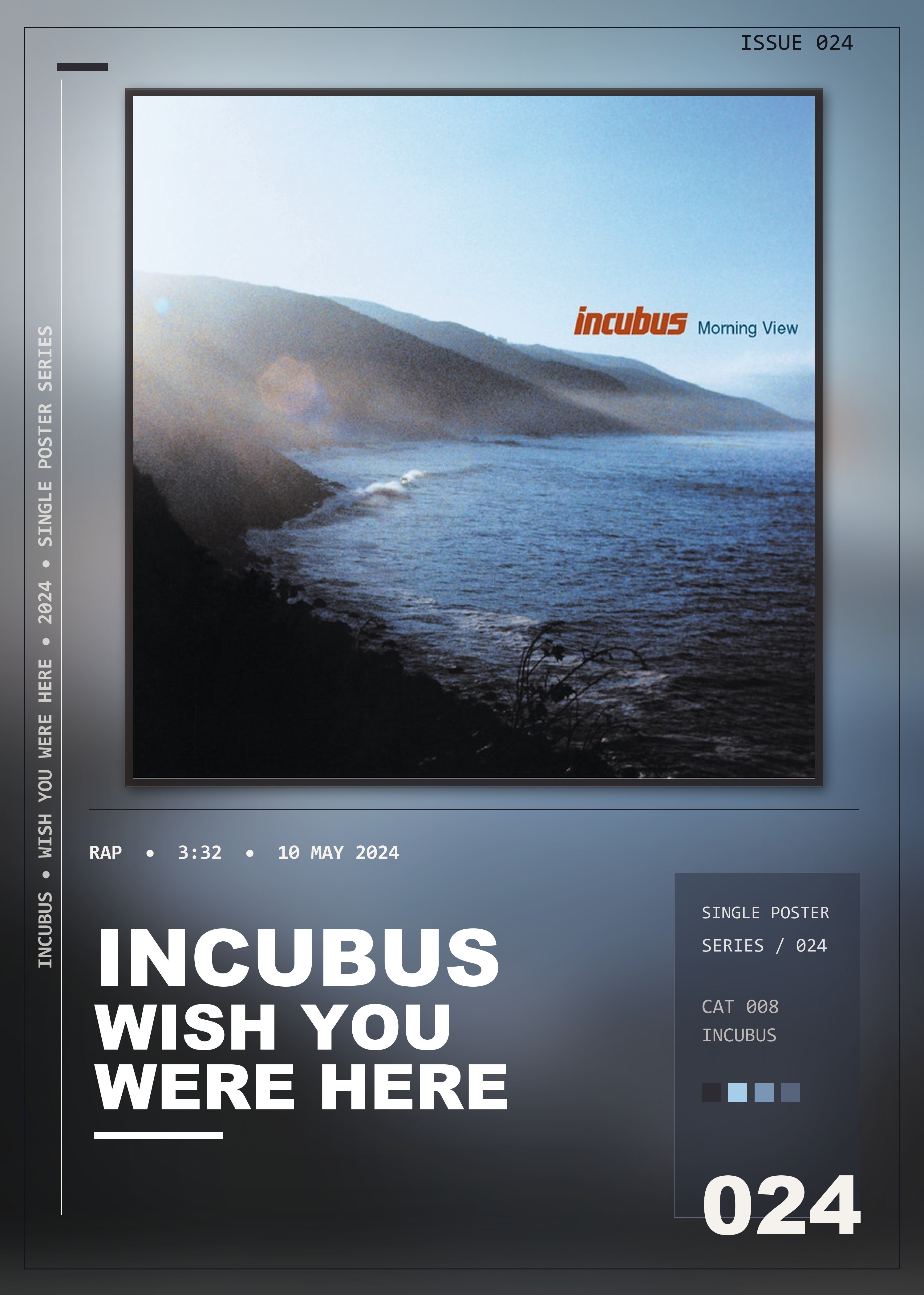 Music poster: Incubus - Wish You Were Here