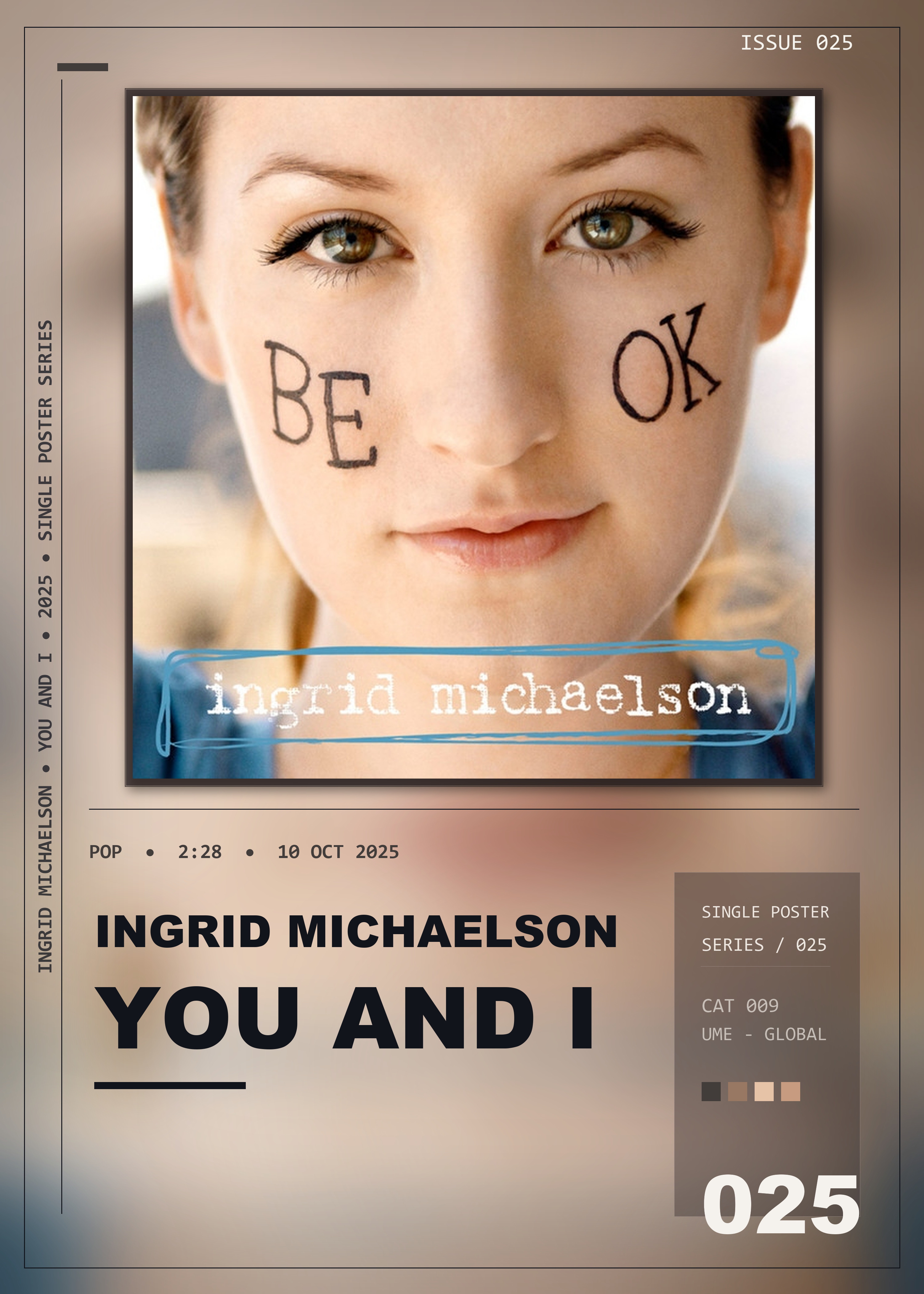 Music poster: Ingrid Michaelson - You and I