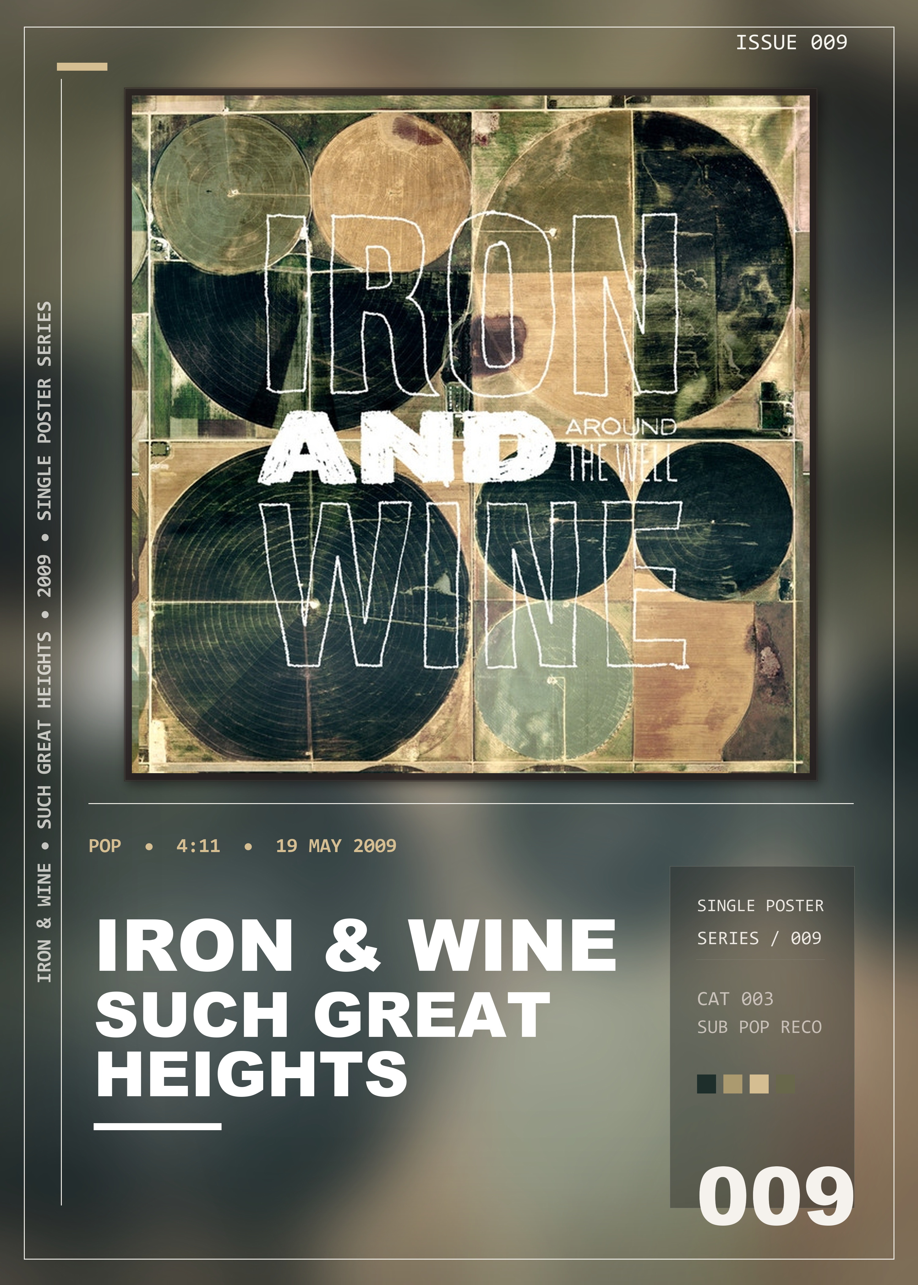 Music poster: Iron Wine - Such Great Heights