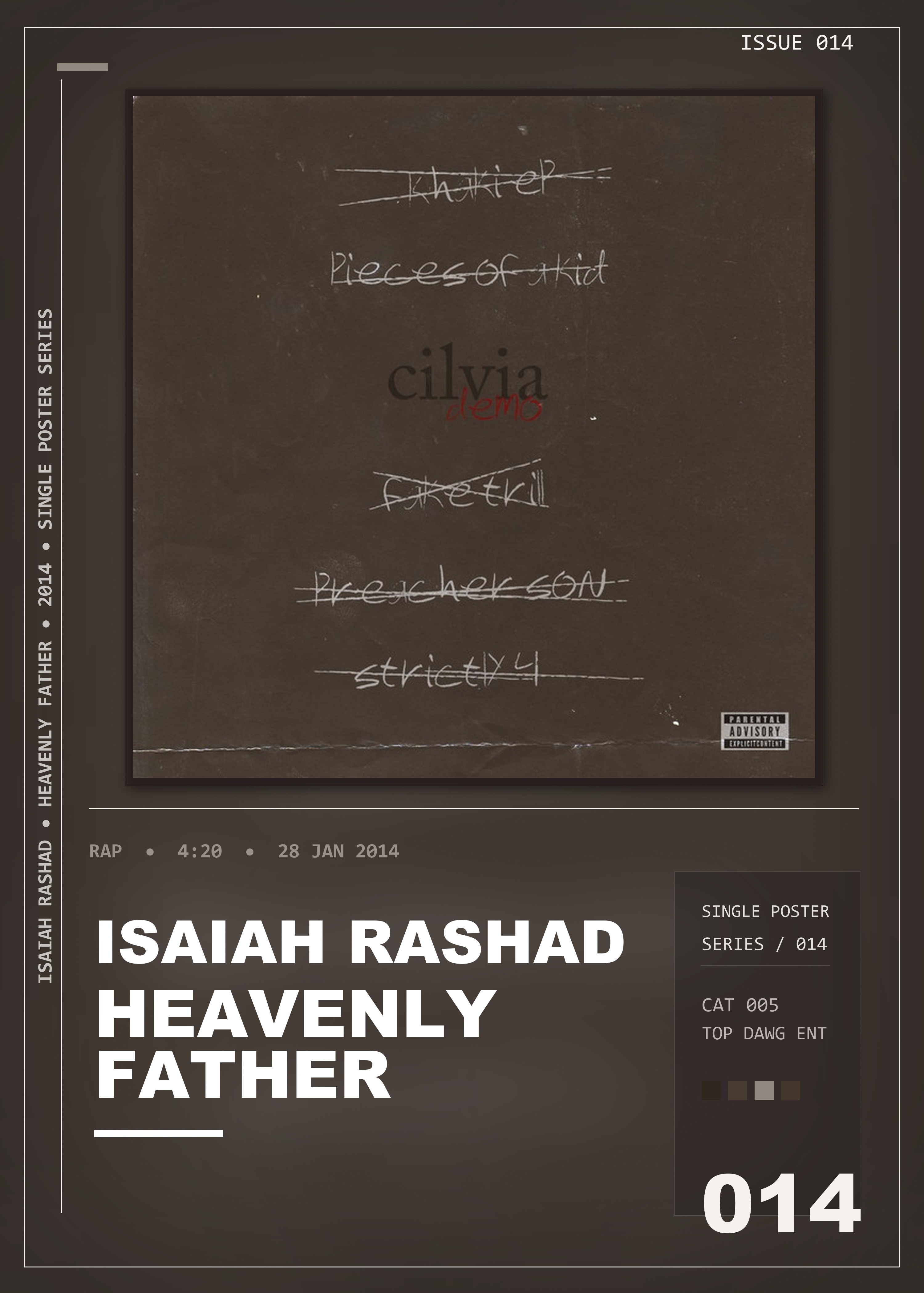 Music poster: Isaiah Rashad - Heavenly Father