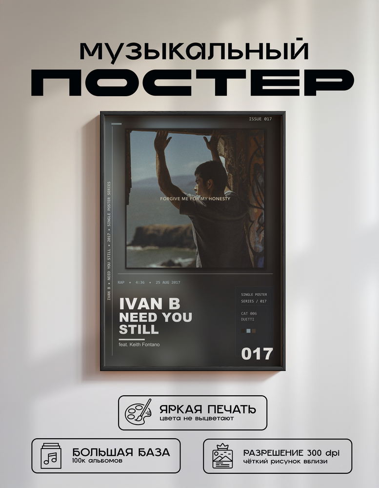 Music poster: Ivan B - Need You Still feat Keith Fontano