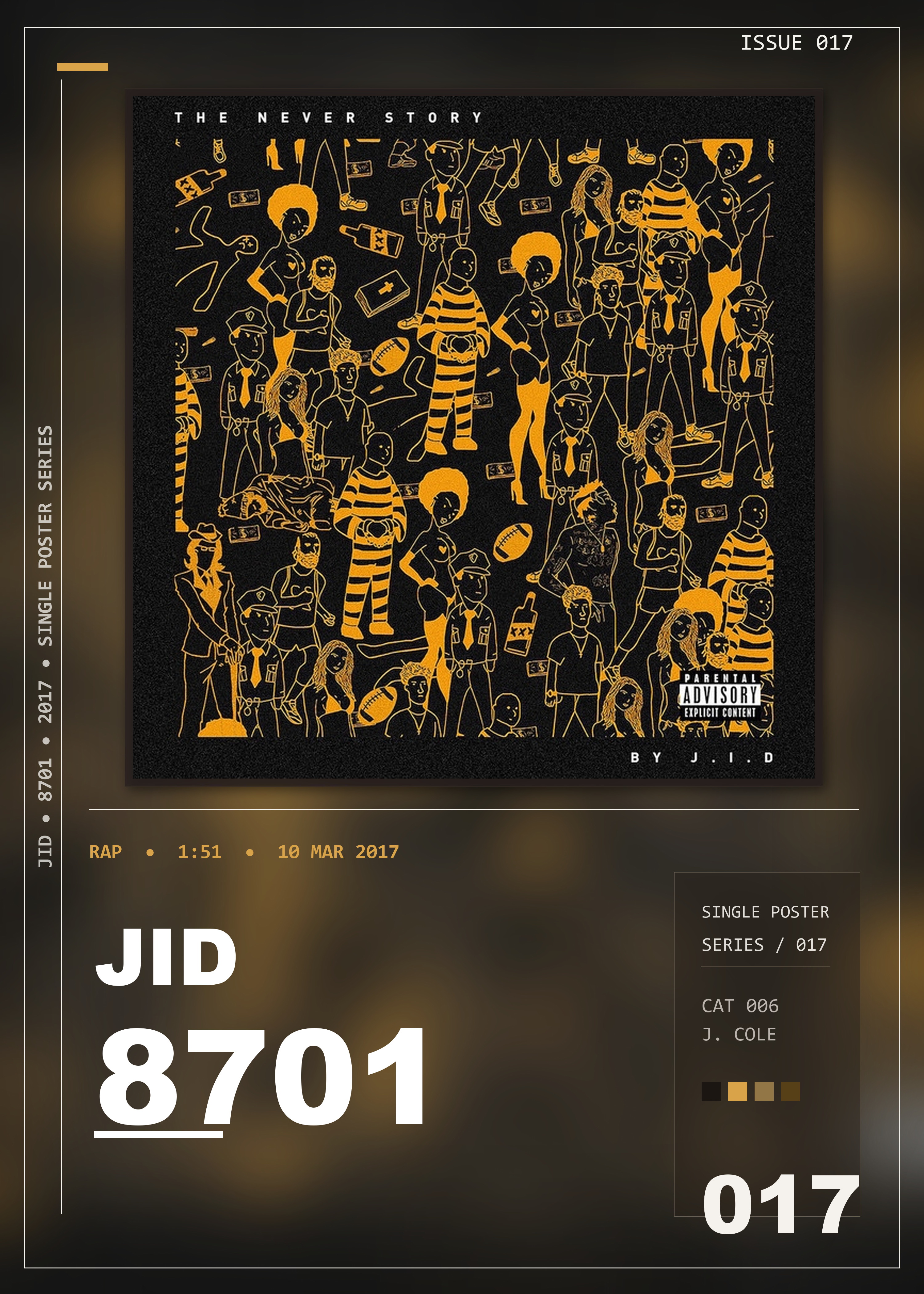 Music poster: JID - 8701