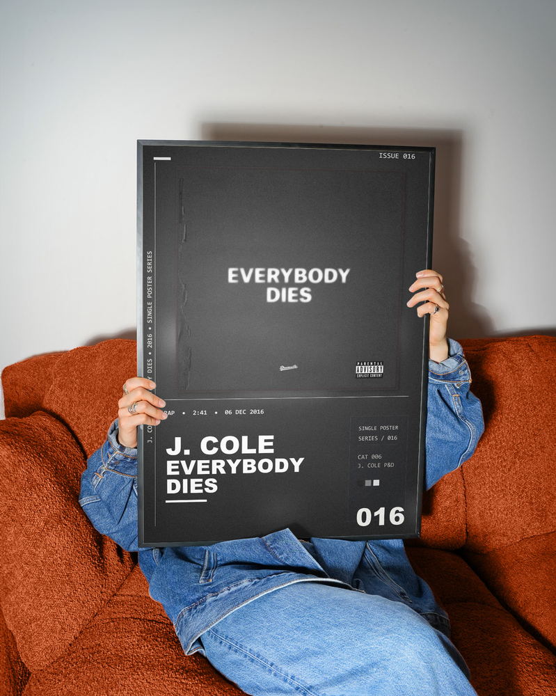 Music poster: J Cole - everybody dies