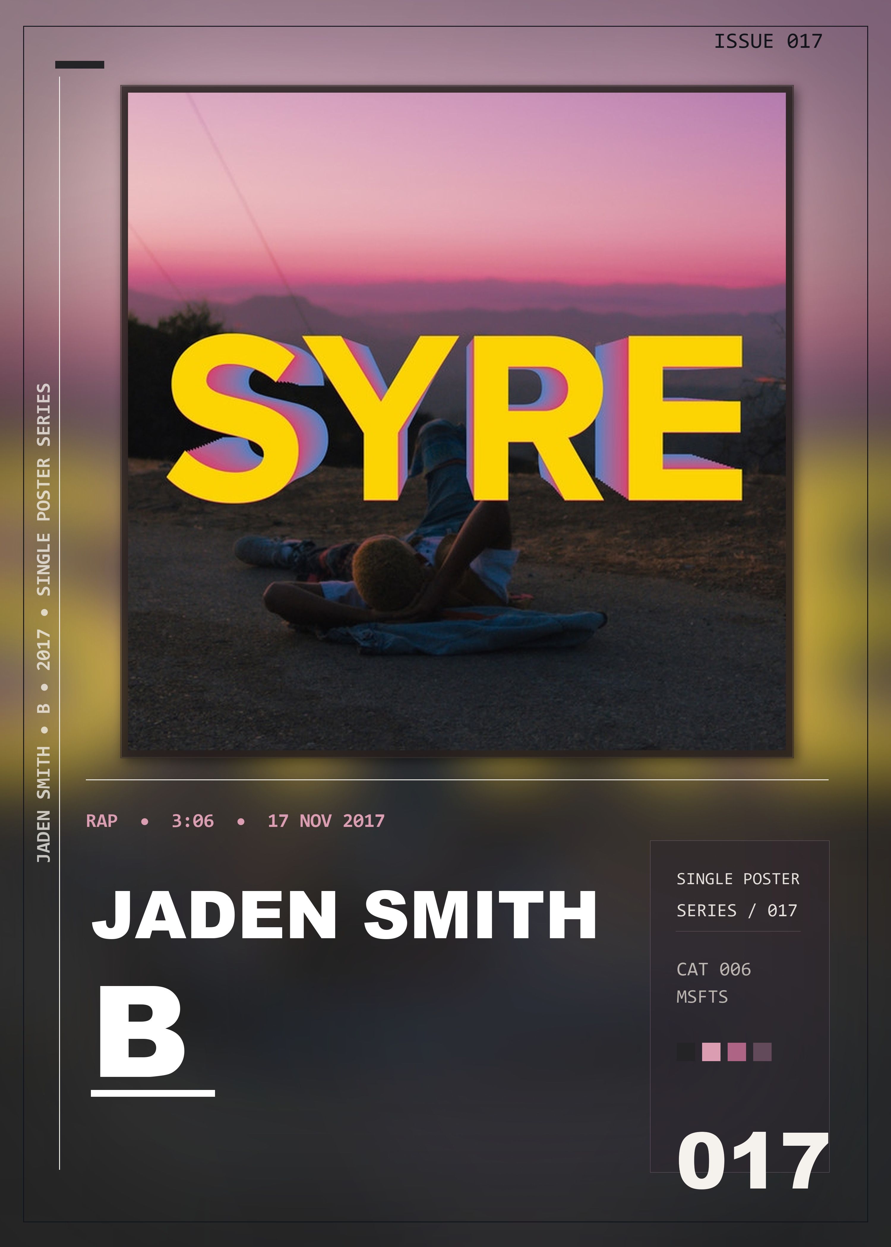 Music poster: Jaden Smith - B