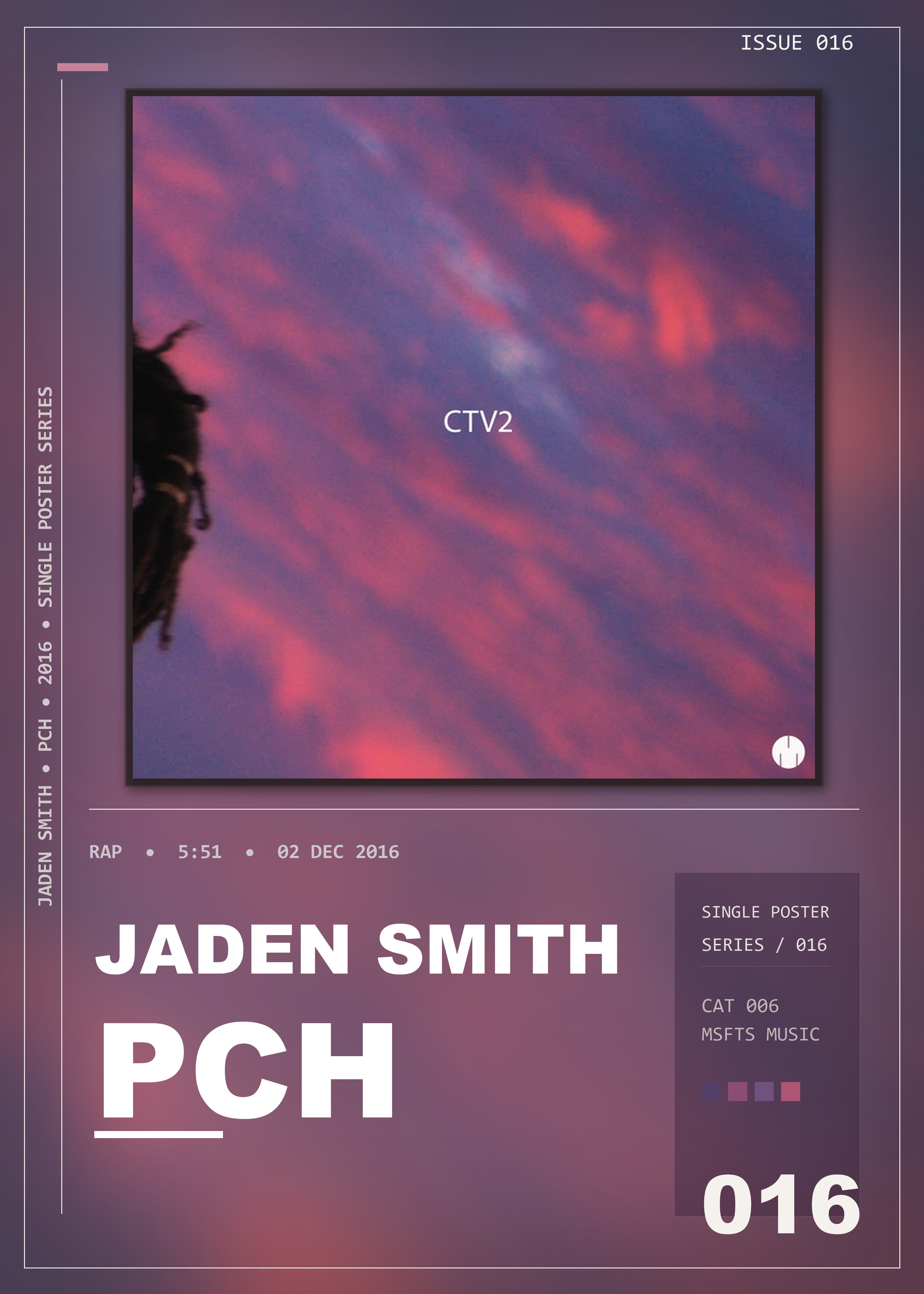 Music poster: Jaden Smith - PCH