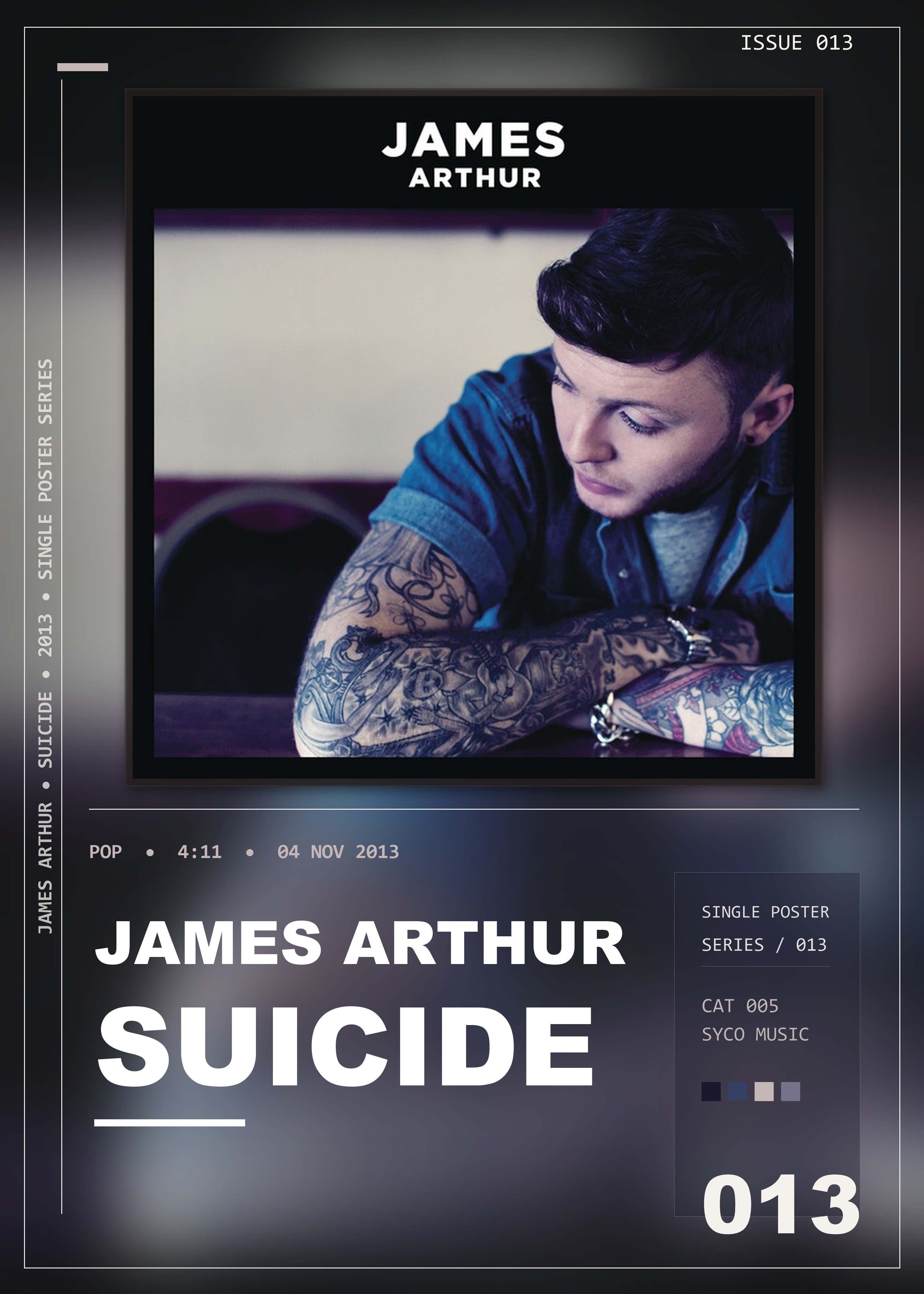 Music poster: James Arthur - Suicide